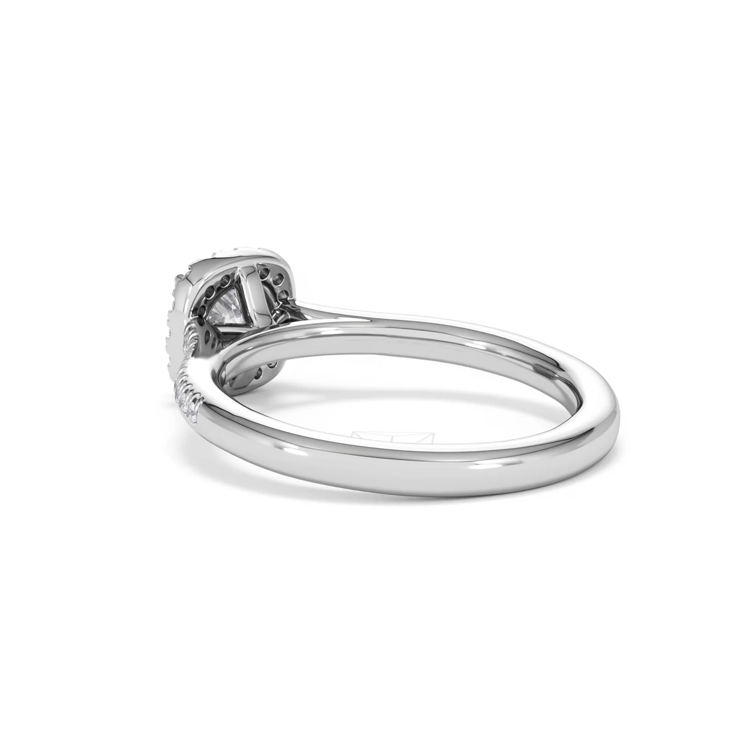 Lumia Cushion Cut Lab Diamond Halo Ring 0.70ct F/VS in 9K White Gold - Image 59