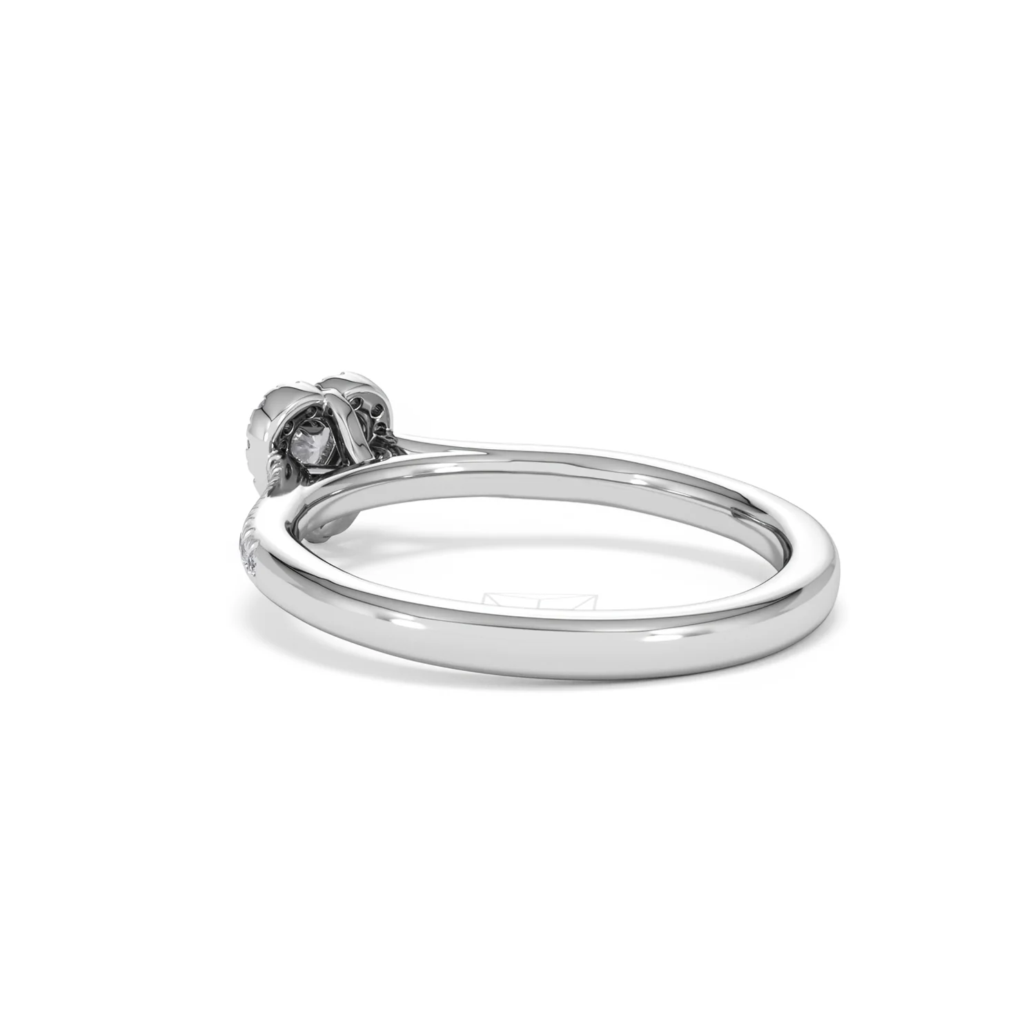 Lumia Heart Cut Lab Diamond Halo Ring 0.33ct F/VS in 925 Silver - Image 58
