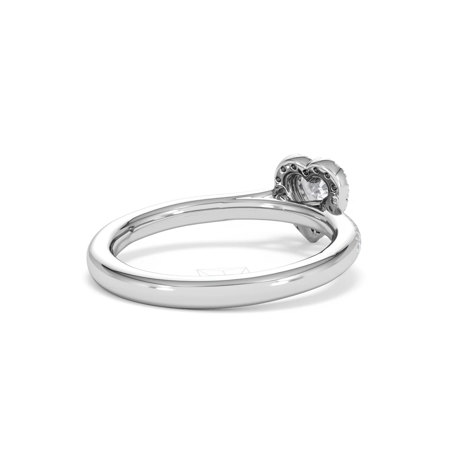 Lumia Heart Cut Lab Diamond Halo Ring 0.50ct F/VS in 925 Silver - Image 41
