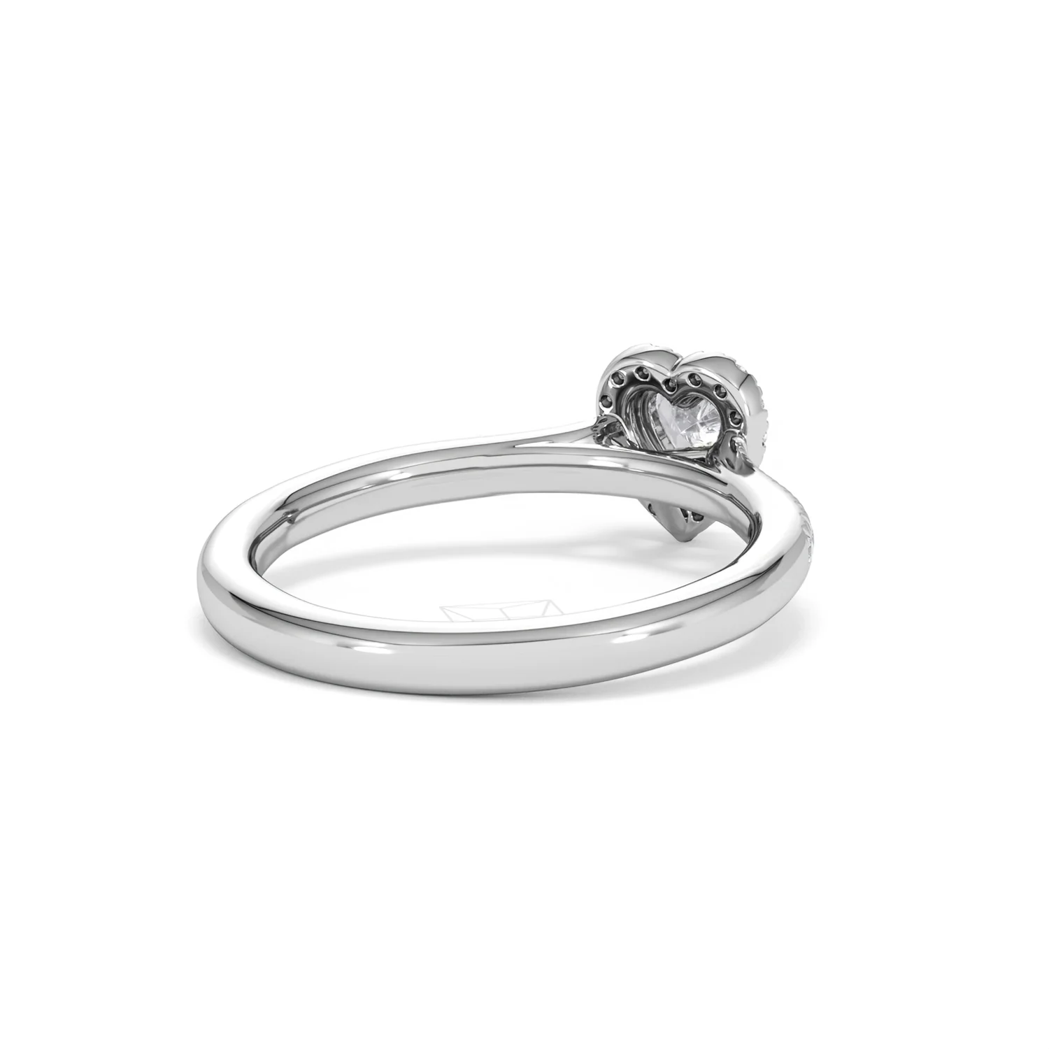 Lumia Heart Cut Lab Diamond Halo Ring 0.50ct F/VS in 925 Silver - Image 42