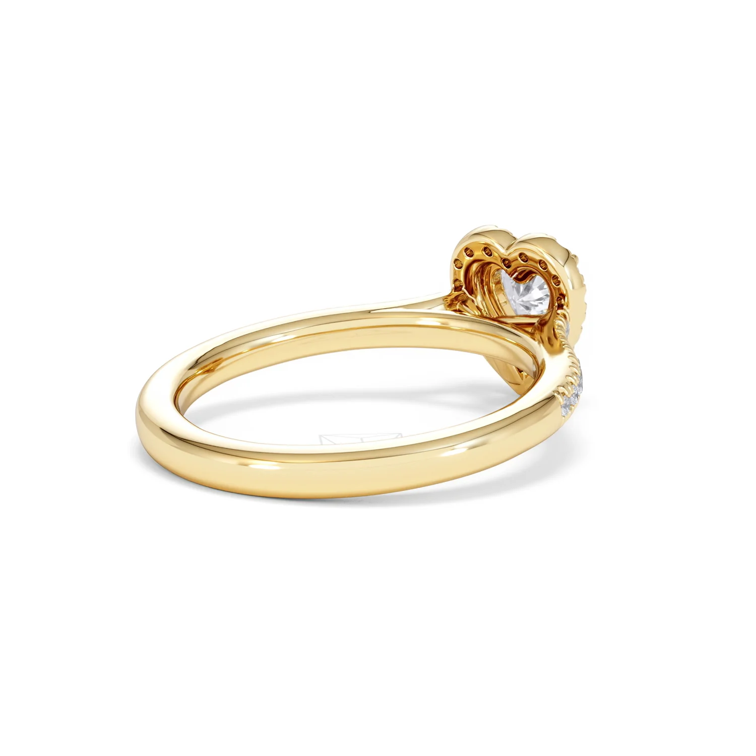 Lumia Heart Cut Lab Diamond Halo Ring 0.70ct F/VS in 9K Gold - Image 40