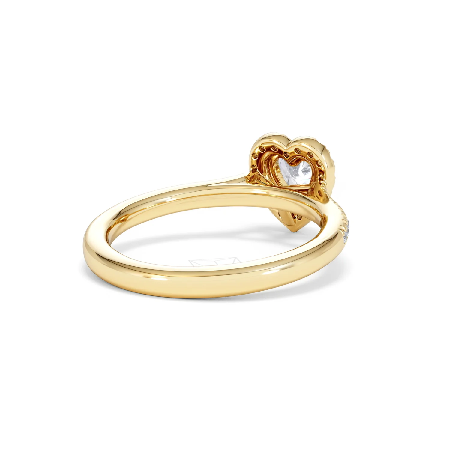 Lumia Heart Cut Lab Diamond Halo Ring 0.70ct F/VS in 9K Gold - Image 42
