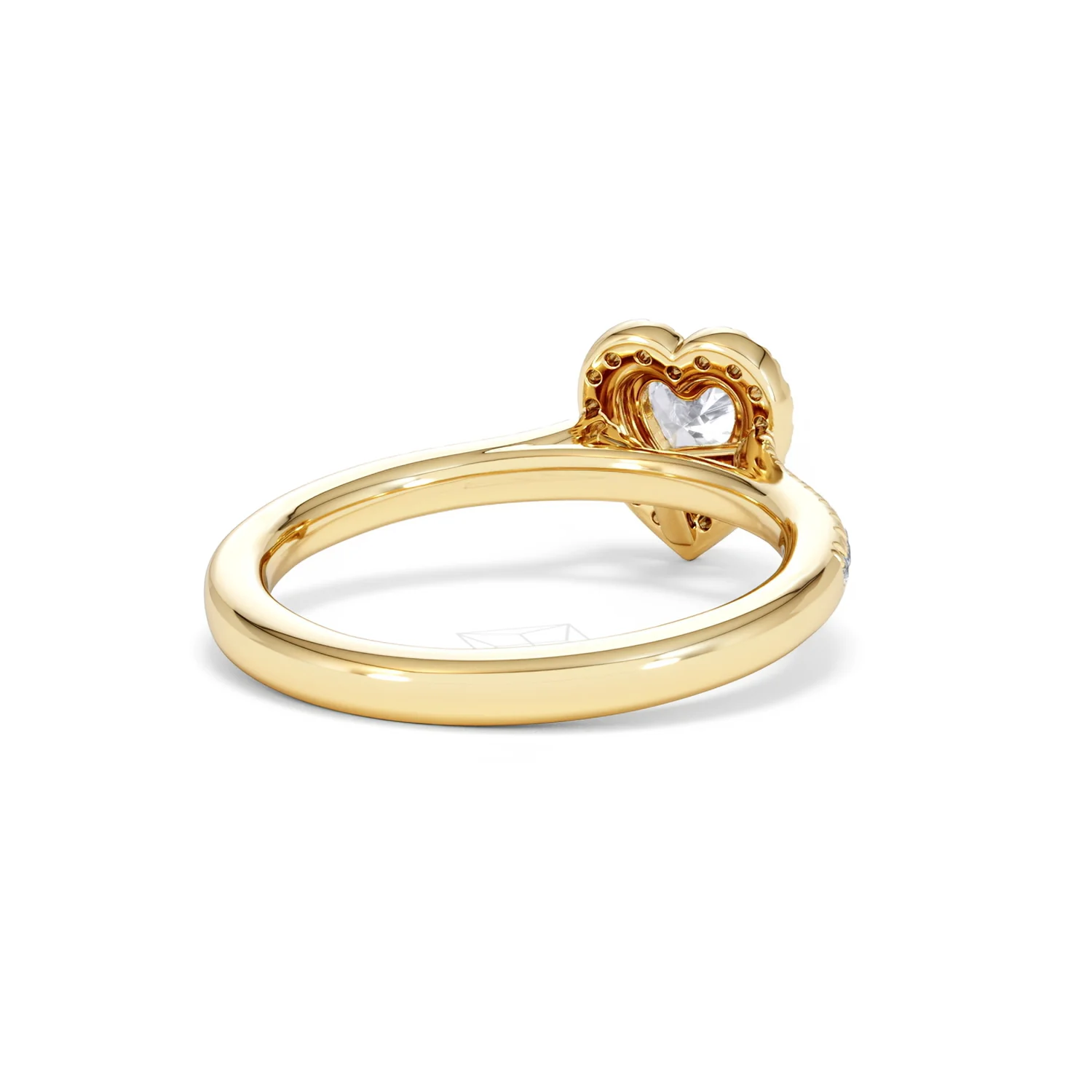 Lumia Heart Cut Lab Diamond Halo Ring 0.70ct F/VS in 9K Gold - Image 43