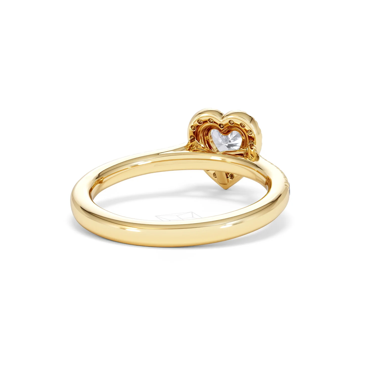 Lumia Heart Cut Lab Diamond Halo Ring 0.70ct F/VS in 9K Gold - Image 44