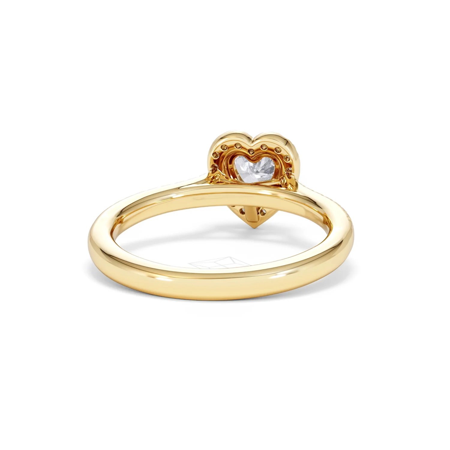 Lumia Heart Cut Lab Diamond Halo Ring 0.70ct F/VS in 9K Gold - Image 46