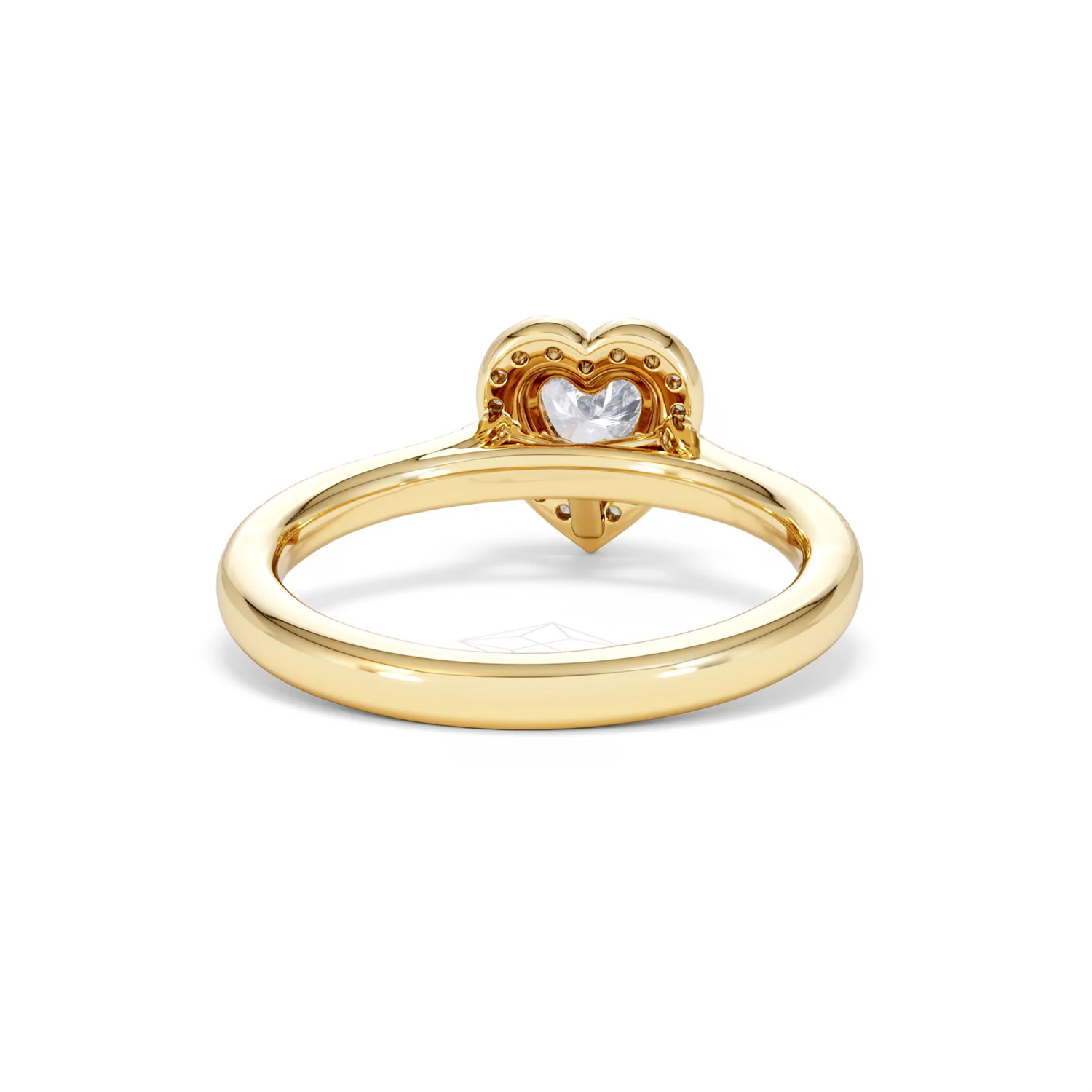 Lumia Heart Cut Lab Diamond Halo Ring 0.70ct F/VS in 9K Gold - Image 47