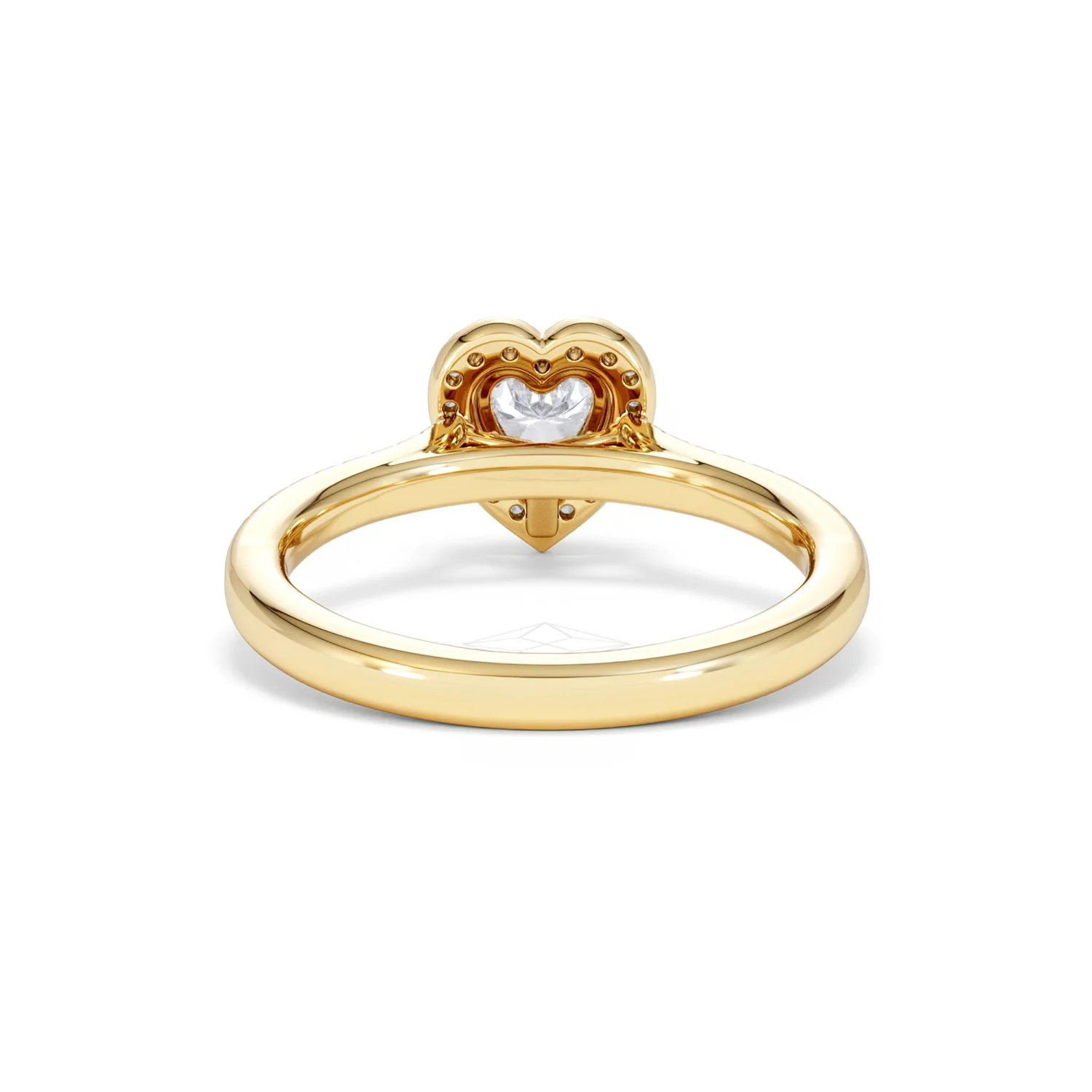 Lumia Heart Cut Lab Diamond Halo Ring 0.70ct F/VS in 9K Gold - Image 49