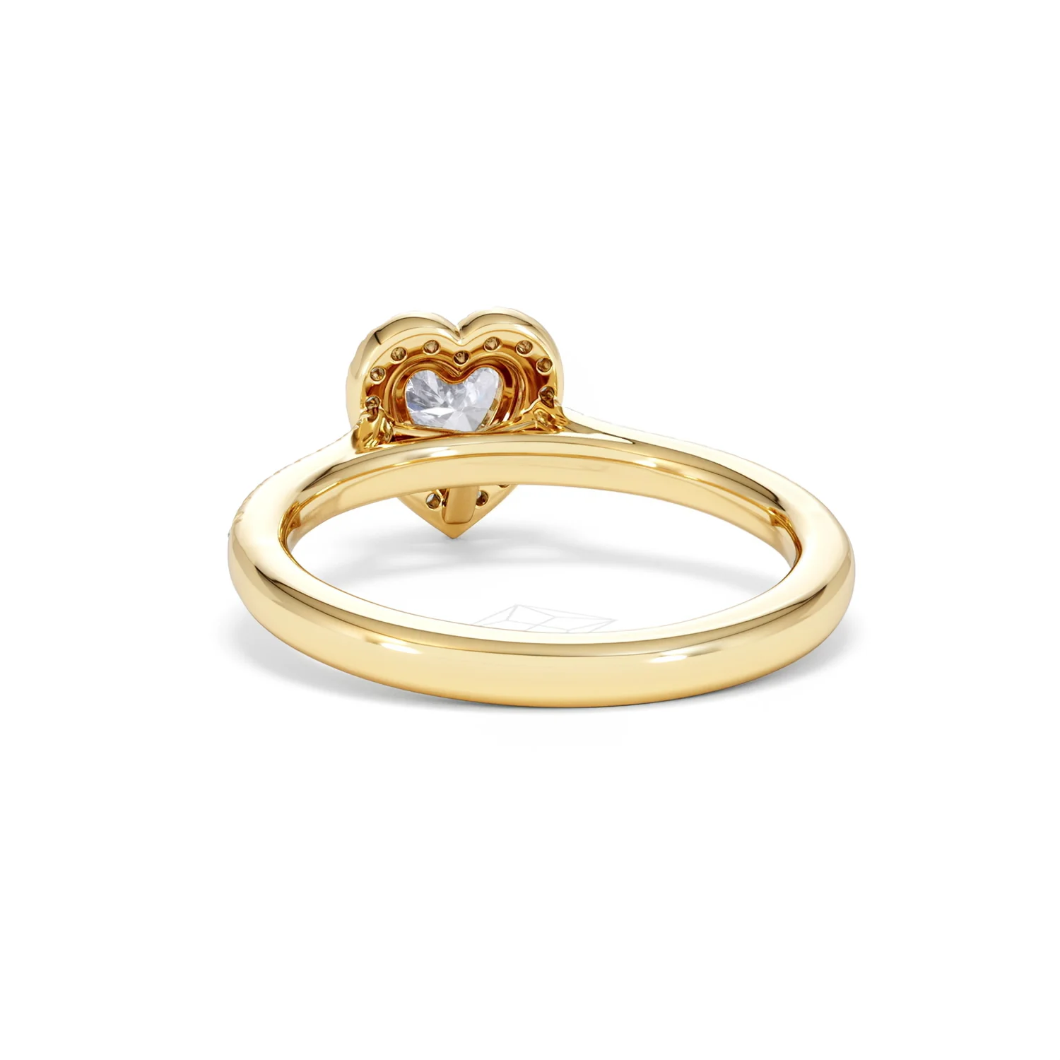Lumia Heart Cut Lab Diamond Halo Ring 0.70ct F/VS in 9K Gold - Image 52