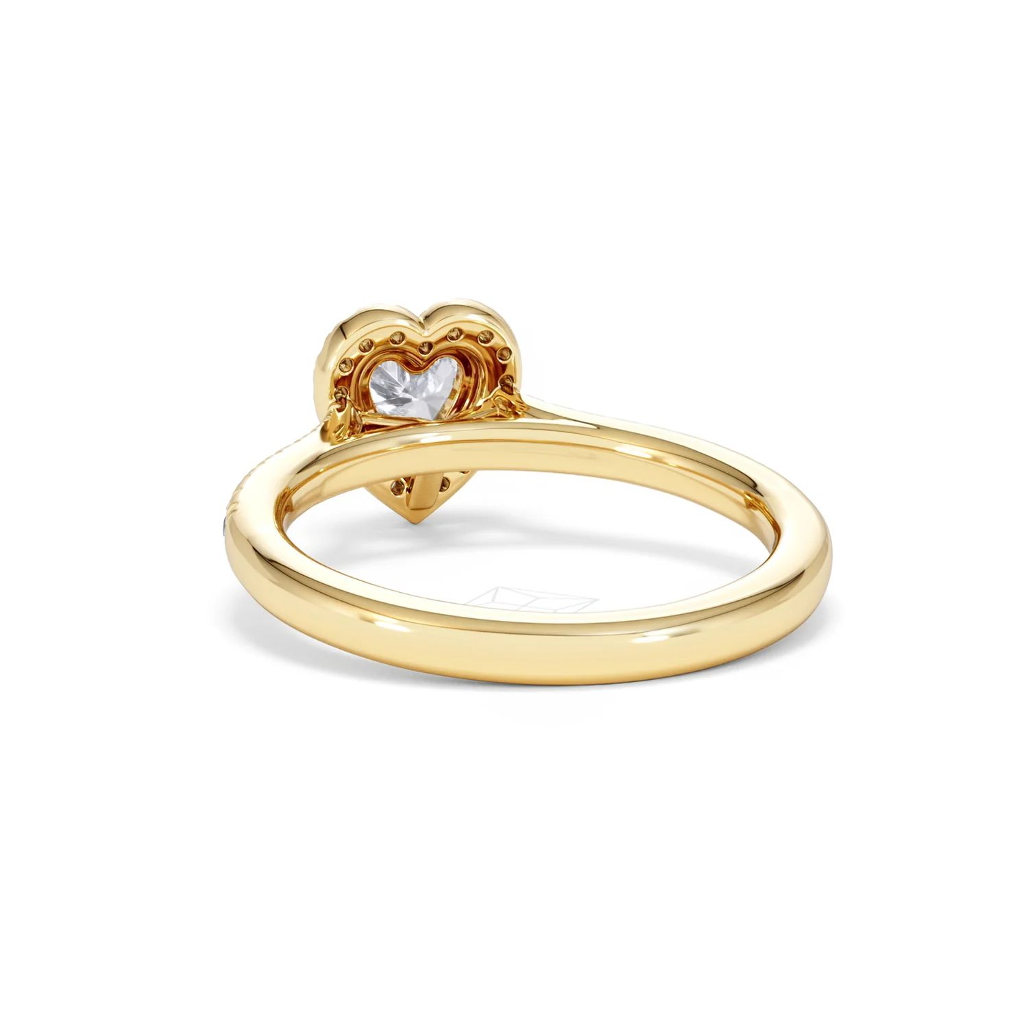 Lumia Heart Cut Lab Diamond Halo Ring 0.70ct F/VS in 9K Gold - Image 53