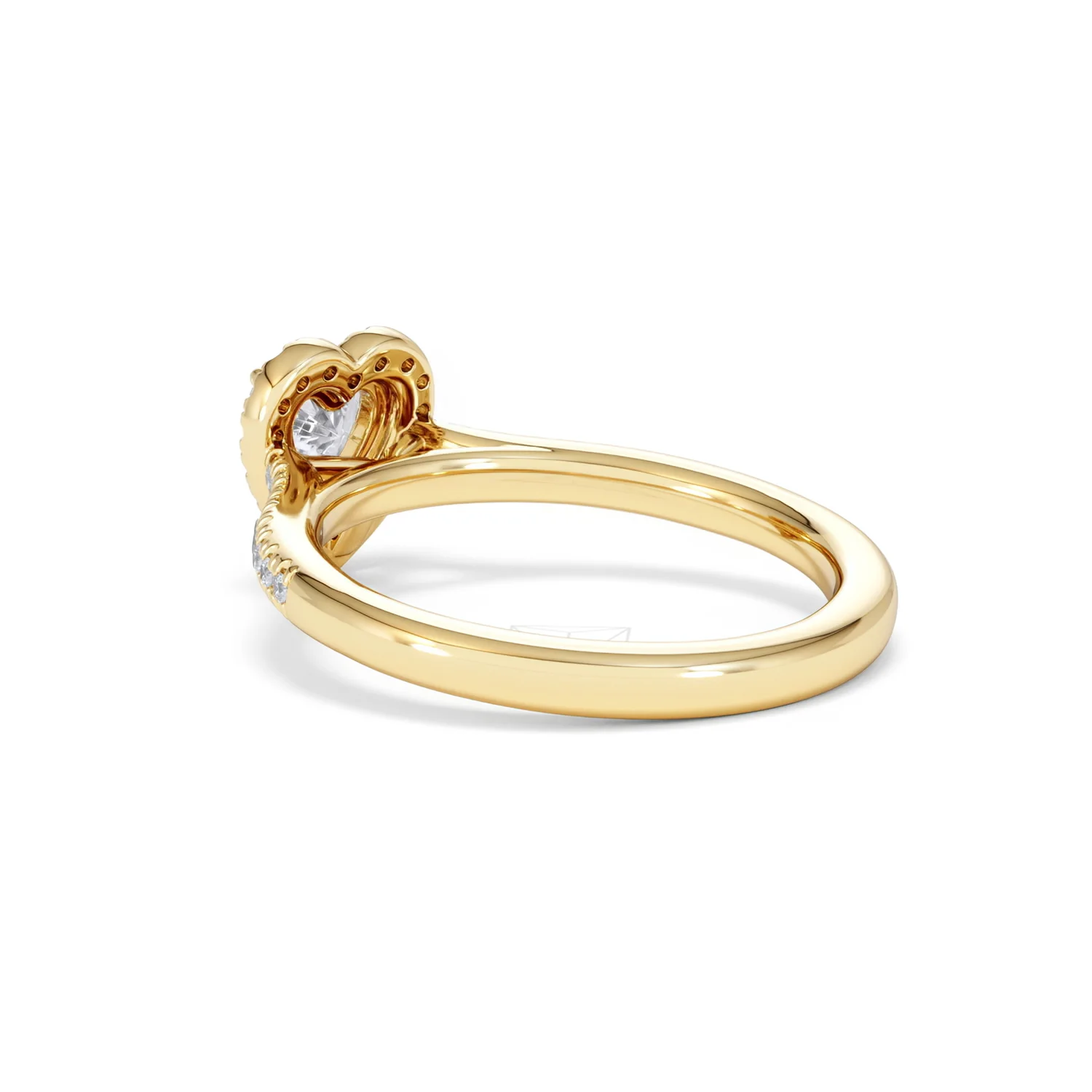 Lumia Heart Cut Lab Diamond Halo Ring 0.70ct F/VS in 9K Gold - Image 58