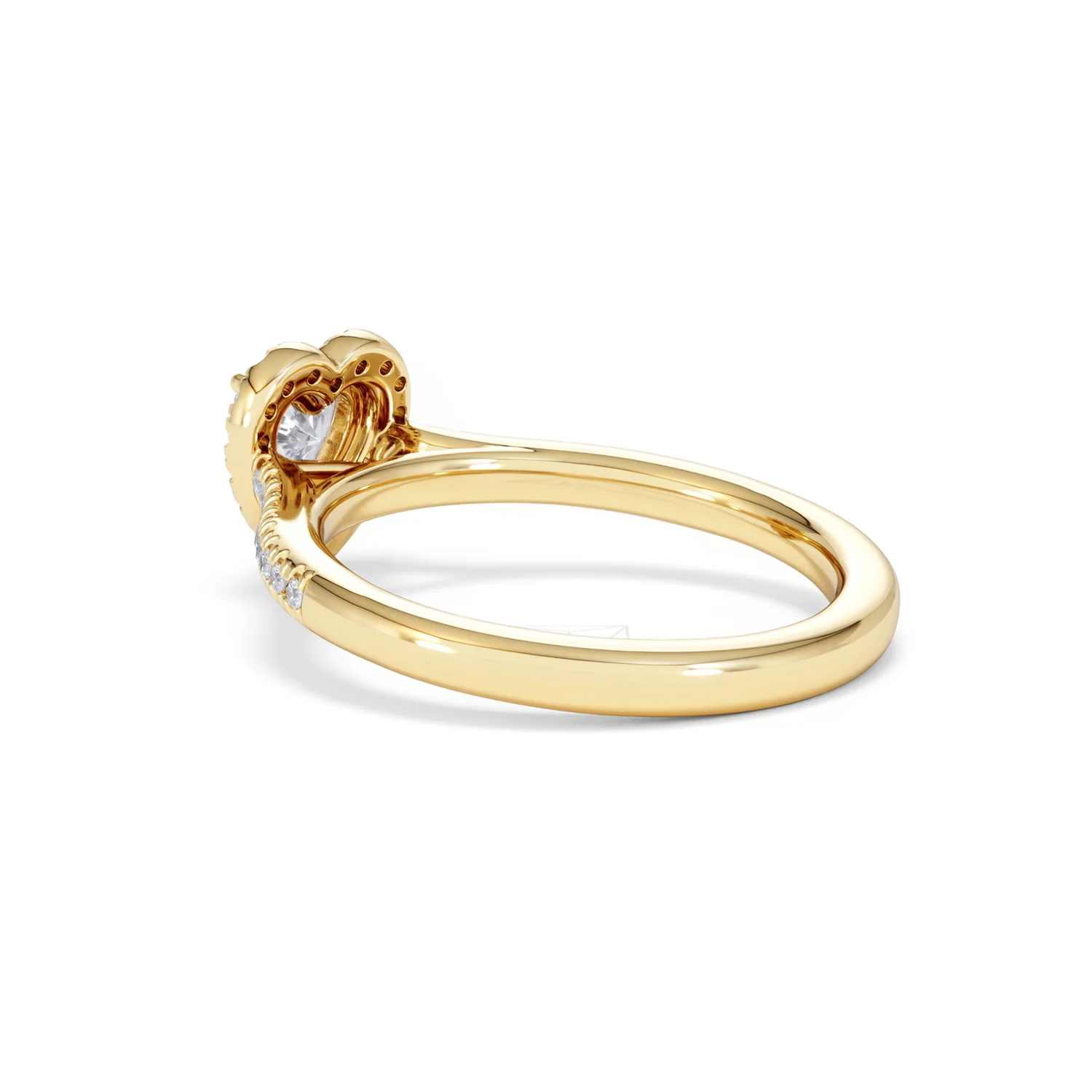 Lumia Heart Cut Lab Diamond Halo Ring 0.70ct F/VS in 9K Gold - Image 59