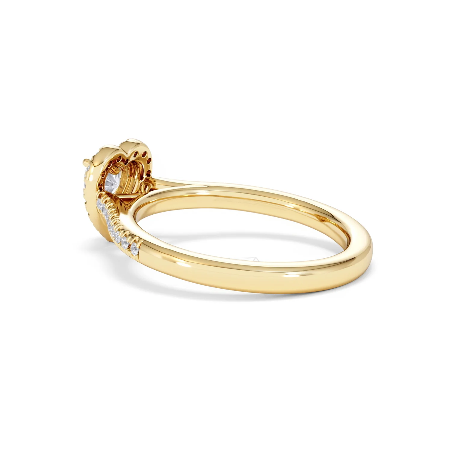 Lumia Heart Cut Lab Diamond Halo Ring 0.70ct F/VS in 9K Gold - Image 61