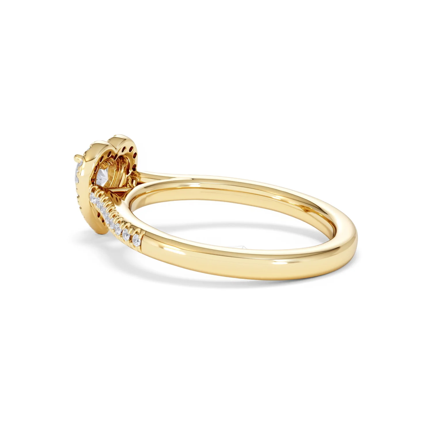 Lumia Heart Cut Lab Diamond Halo Ring 0.70ct F/VS in 9K Gold - Image 62