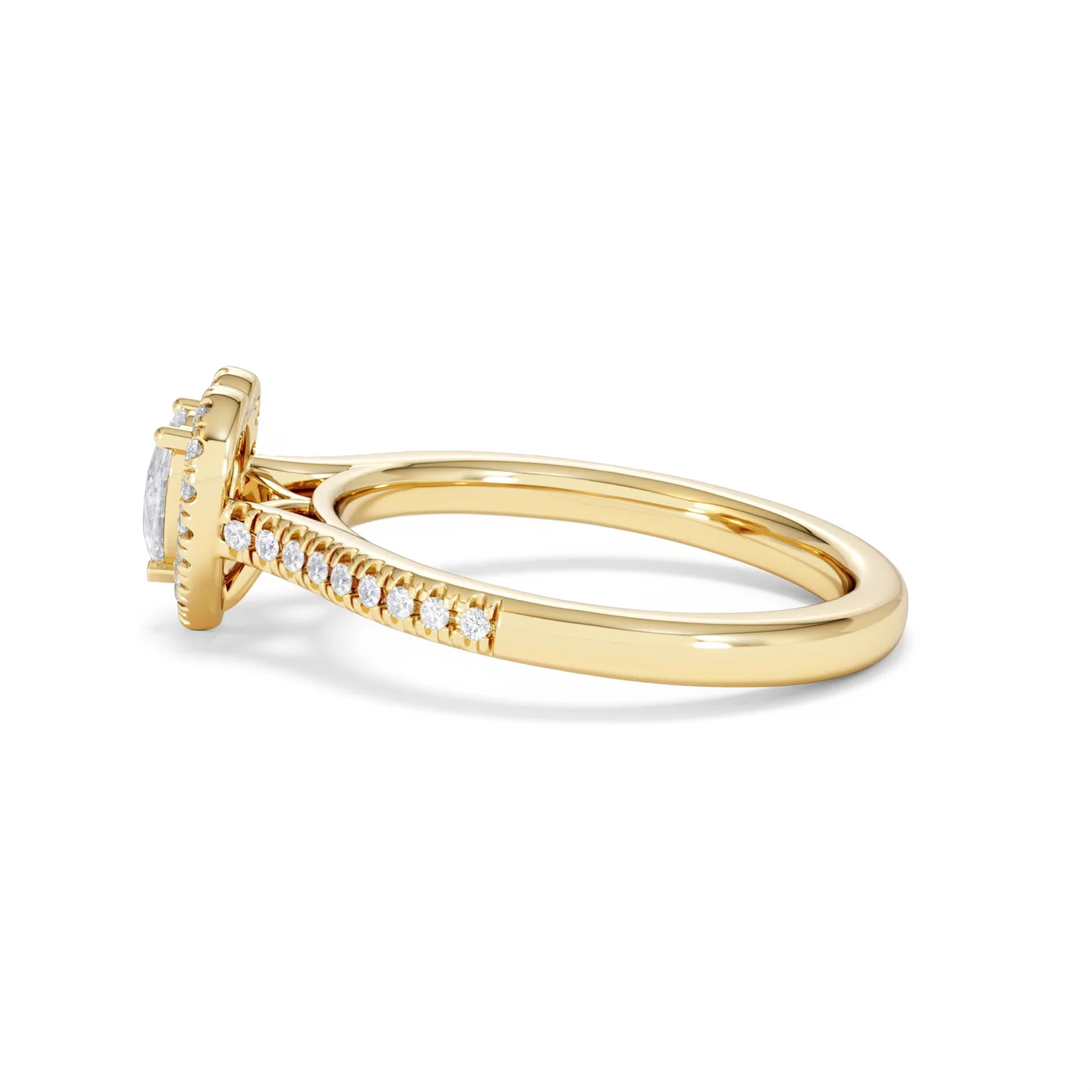 Lumia Heart Cut Lab Diamond Halo Ring 0.70ct F/VS in 9K Gold - Image 68