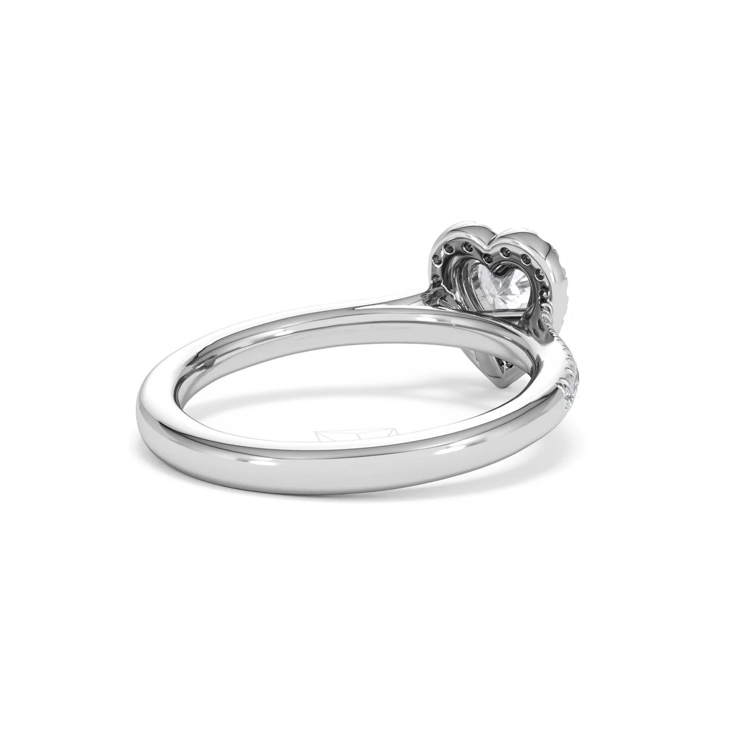 Lumia Heart Cut Lab Diamond Halo Ring 0.70ct F/VS in 9K White Gold - Image 43