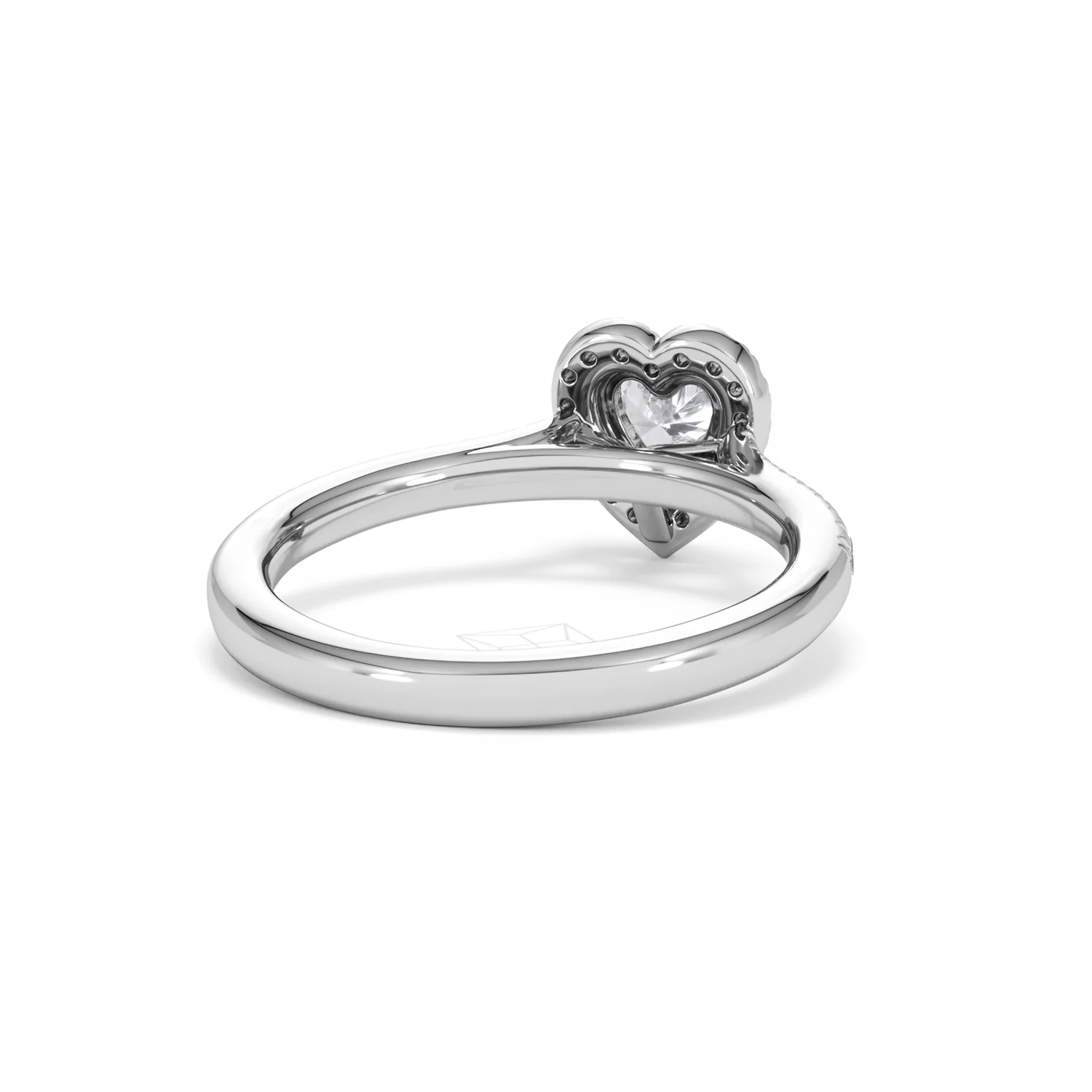 Lumia Heart Cut Lab Diamond Halo Ring 0.70ct F/VS in 9K White Gold - Image 46