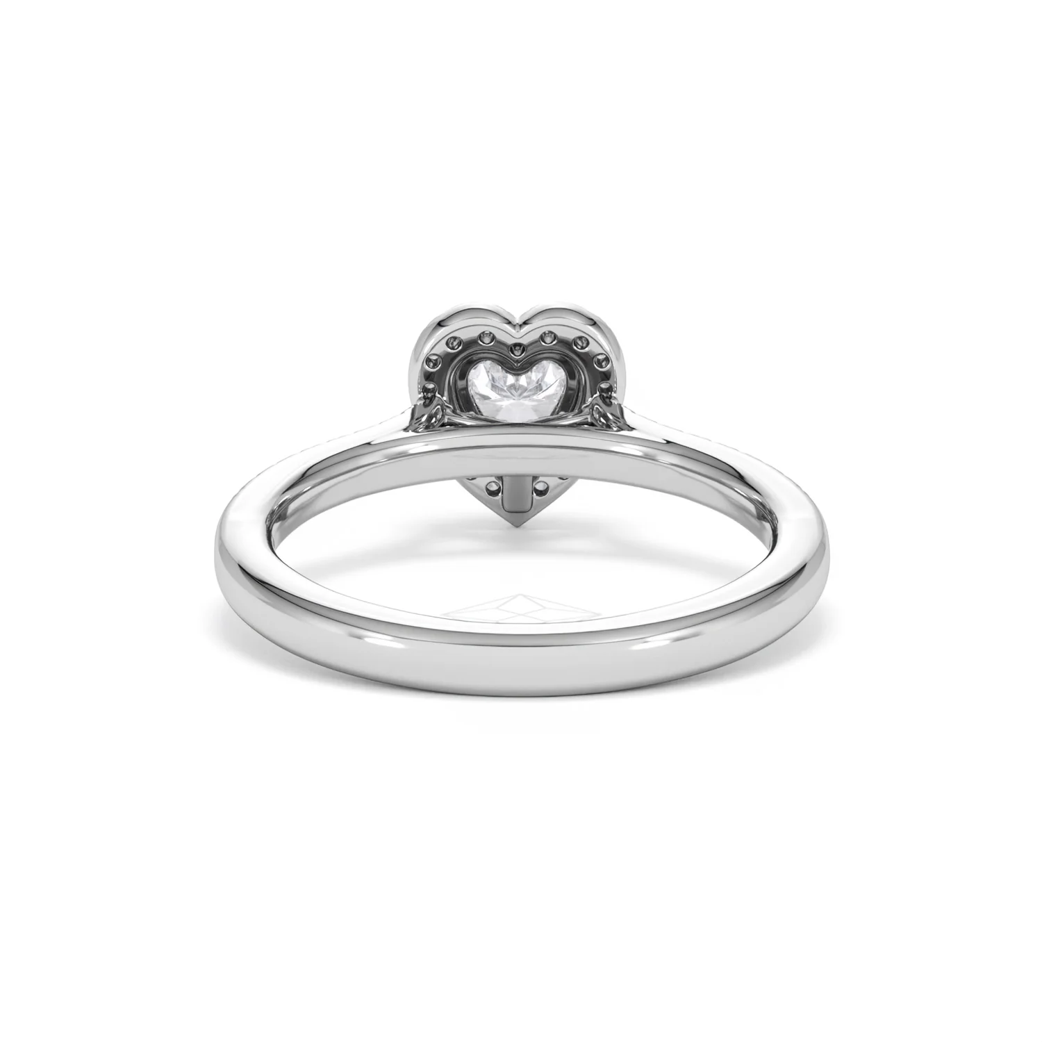 Lumia Heart Cut Lab Diamond Halo Ring 0.70ct F/VS in 9K White Gold - Image 51