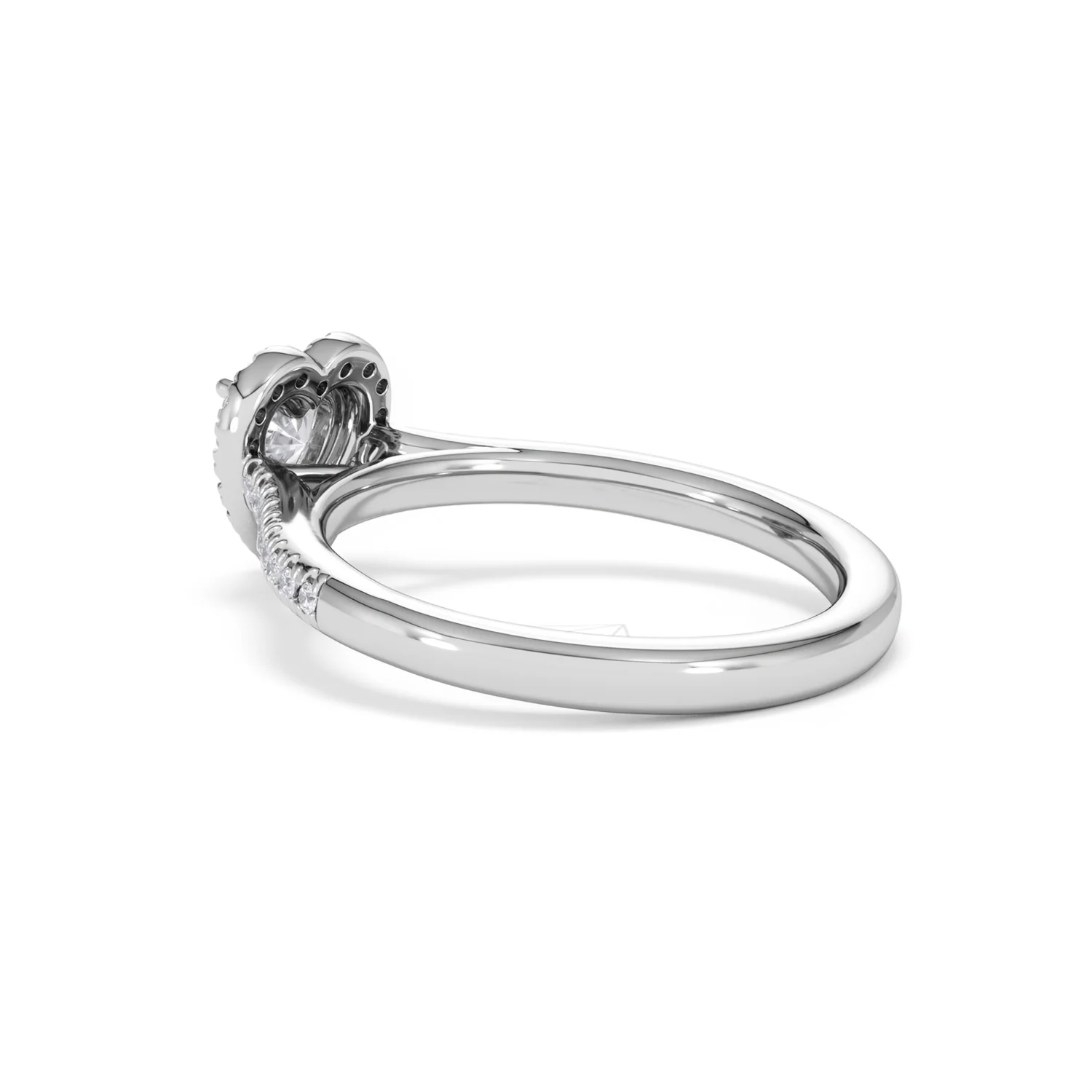 Lumia Heart Cut Lab Diamond Halo Ring 0.70ct F/VS in 9K White Gold - Image 62