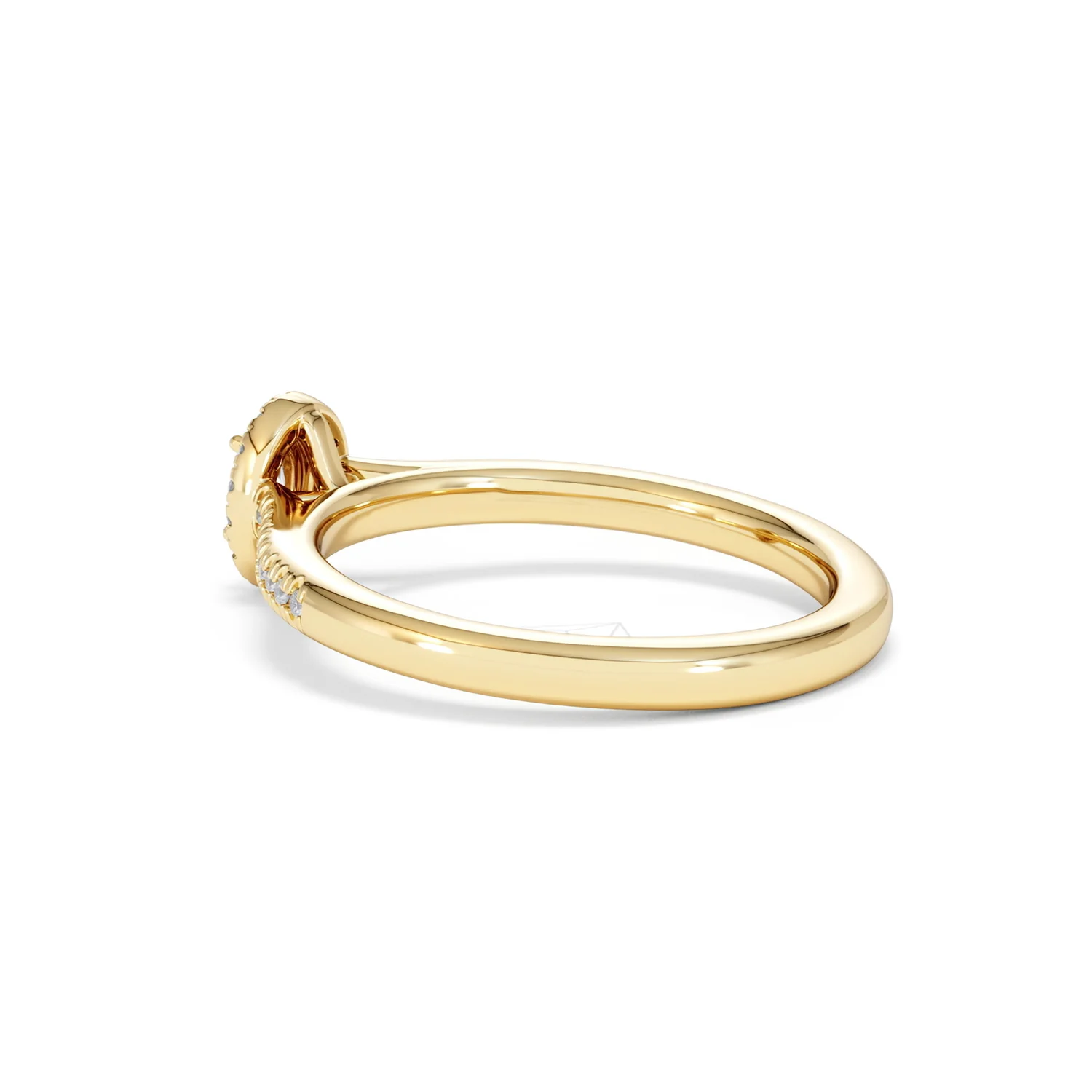 Lumia Oval Cut Lab Diamond Halo Ring 0.33ct F/VS in 18K Gold Vermeil - Image 62