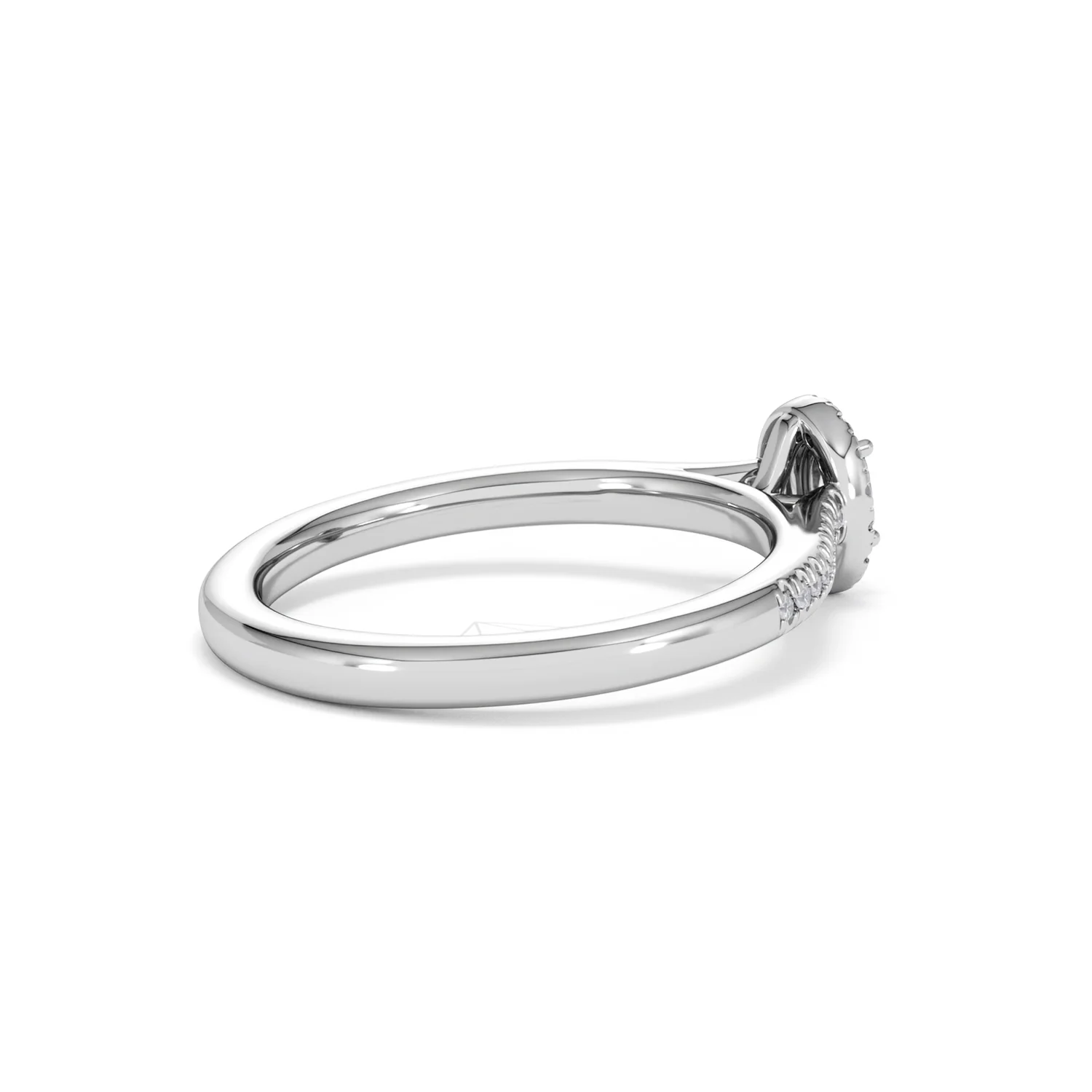 Lumia Oval Cut Lab Diamond Halo Ring 0.33ct F/VS in 925 Silver - Image 37