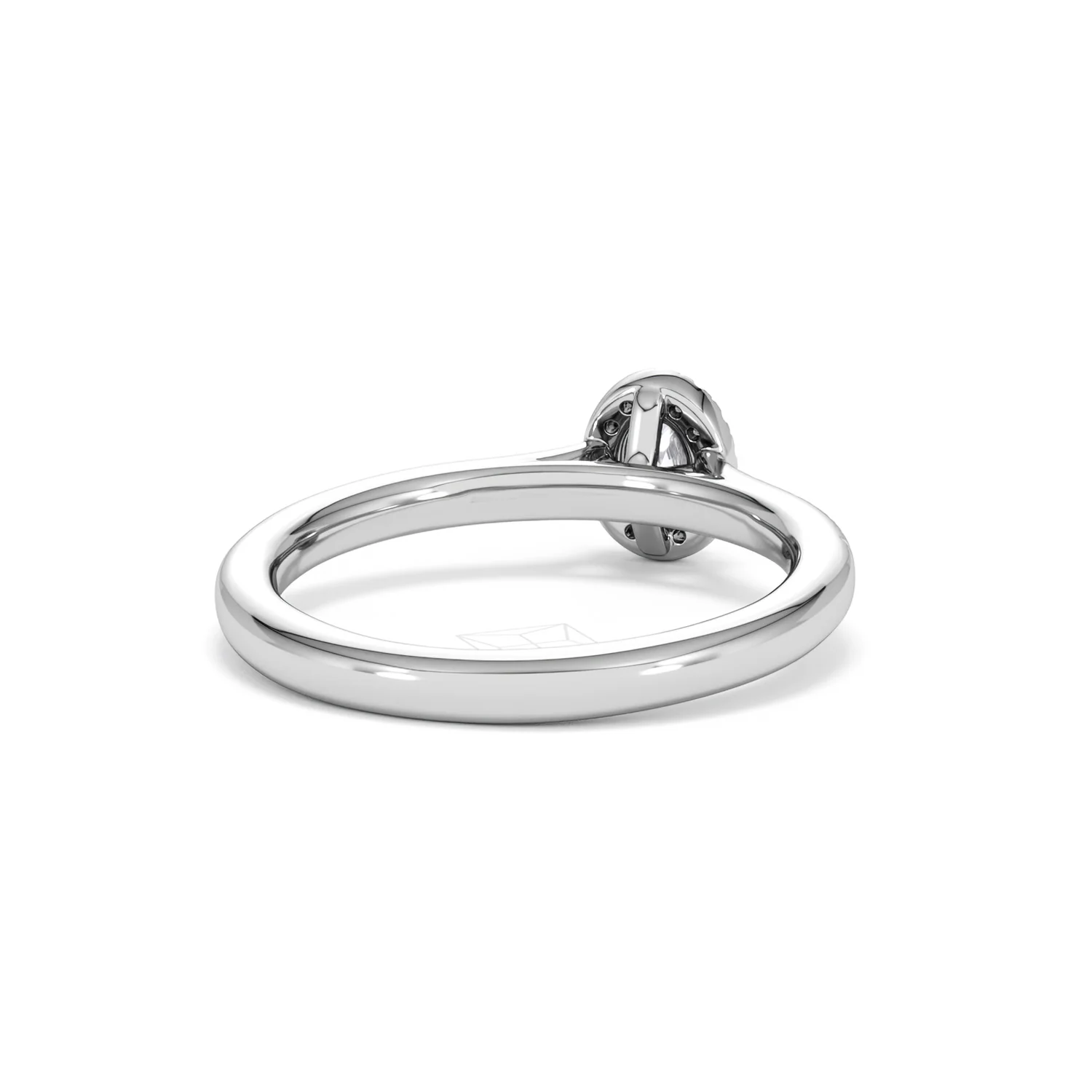 Lumia Oval Cut Lab Diamond Halo Ring 0.33ct F/VS in 925 Silver - Image 45