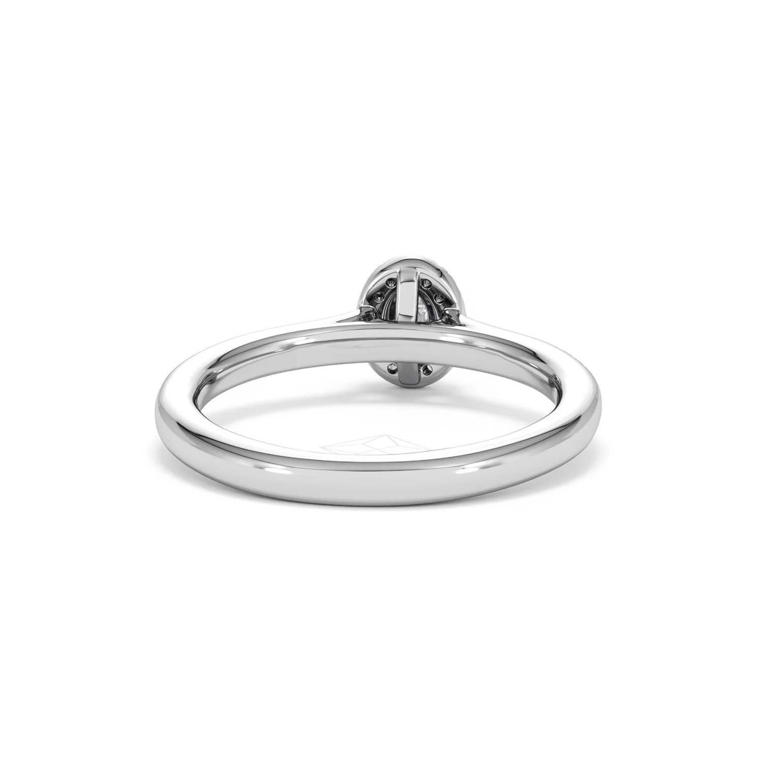 Lumia Oval Cut Lab Diamond Halo Ring 0.33ct F/VS in 925 Silver - Image 48
