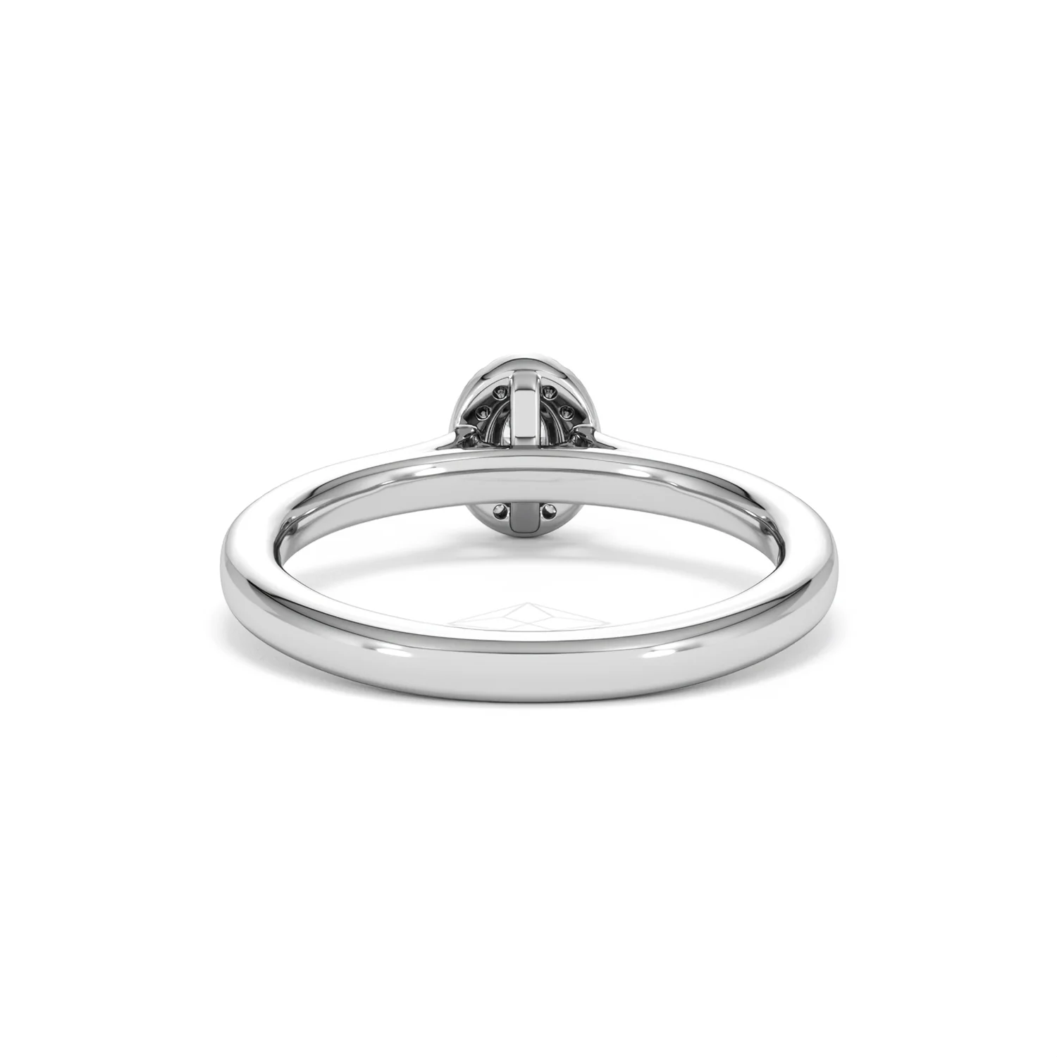 Lumia Oval Cut Lab Diamond Halo Ring 0.33ct F/VS in 925 Silver - Image 50
