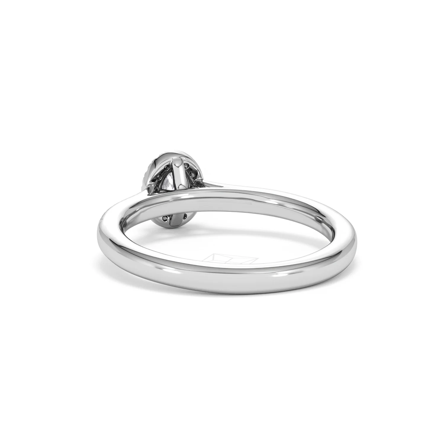 Lumia Oval Cut Lab Diamond Halo Ring 0.33ct F/VS in 925 Silver - Image 55