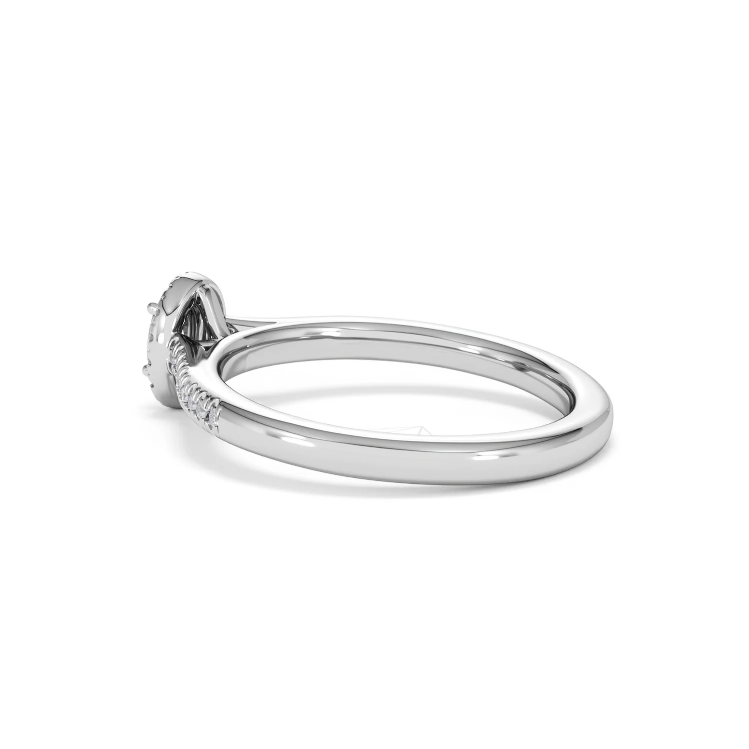 Lumia Oval Cut Lab Diamond Halo Ring 0.33ct F/VS in 925 Silver - Image 63