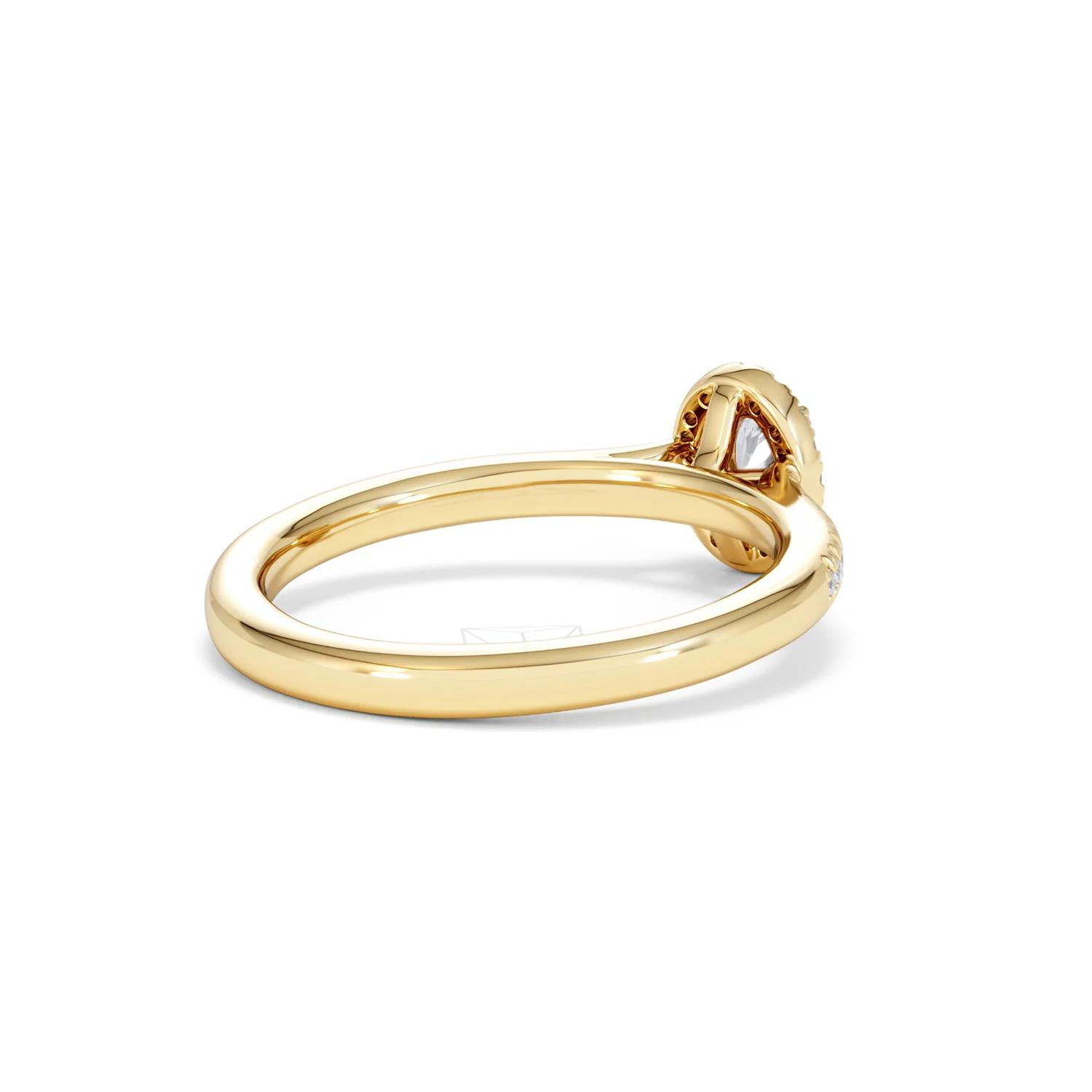 Lumia Oval Cut Lab Diamond Halo Ring 0.50ct F/VS in 18K Gold Vermeil - Image 41