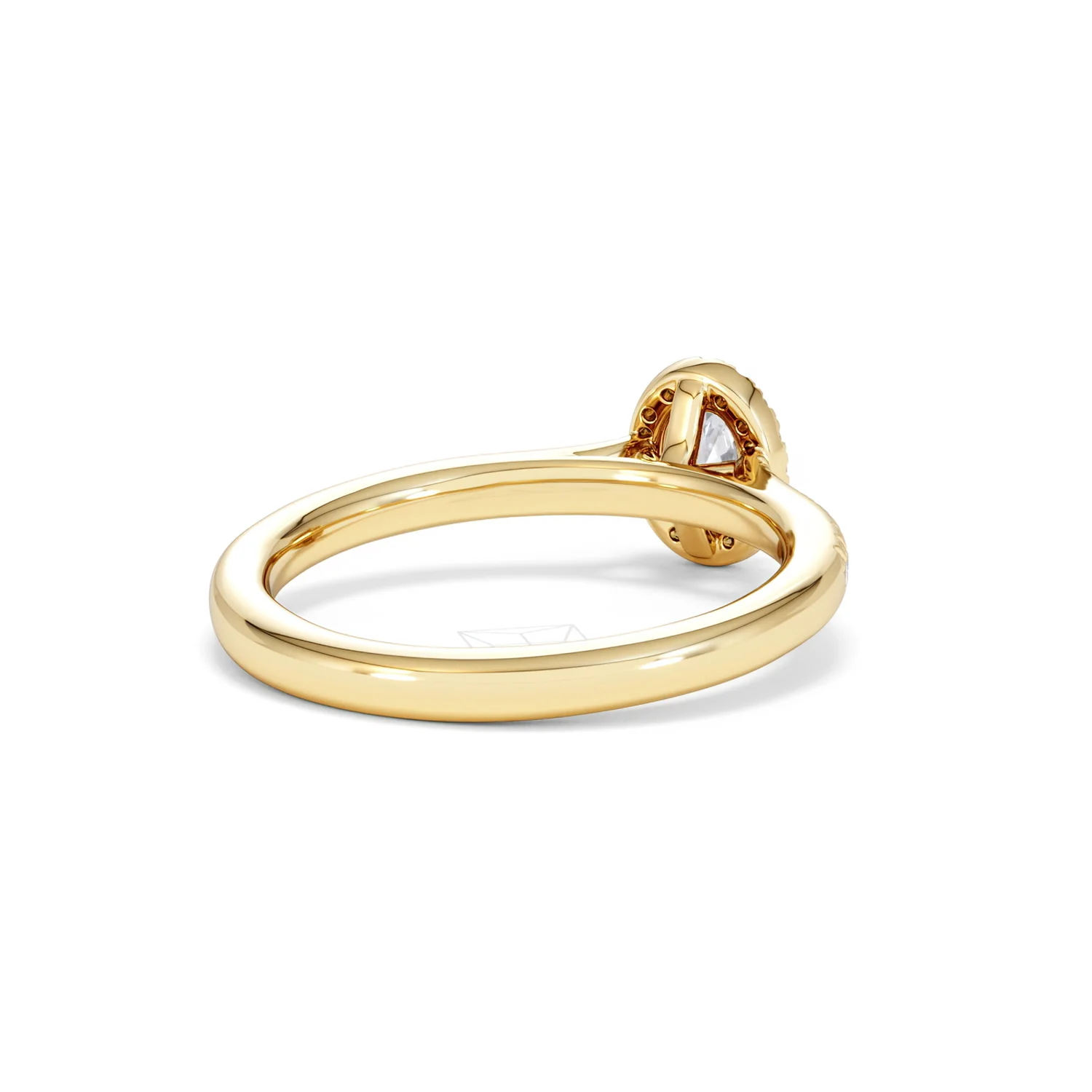 Lumia Oval Cut Lab Diamond Halo Ring 0.50ct F/VS in 18K Gold Vermeil - Image 43