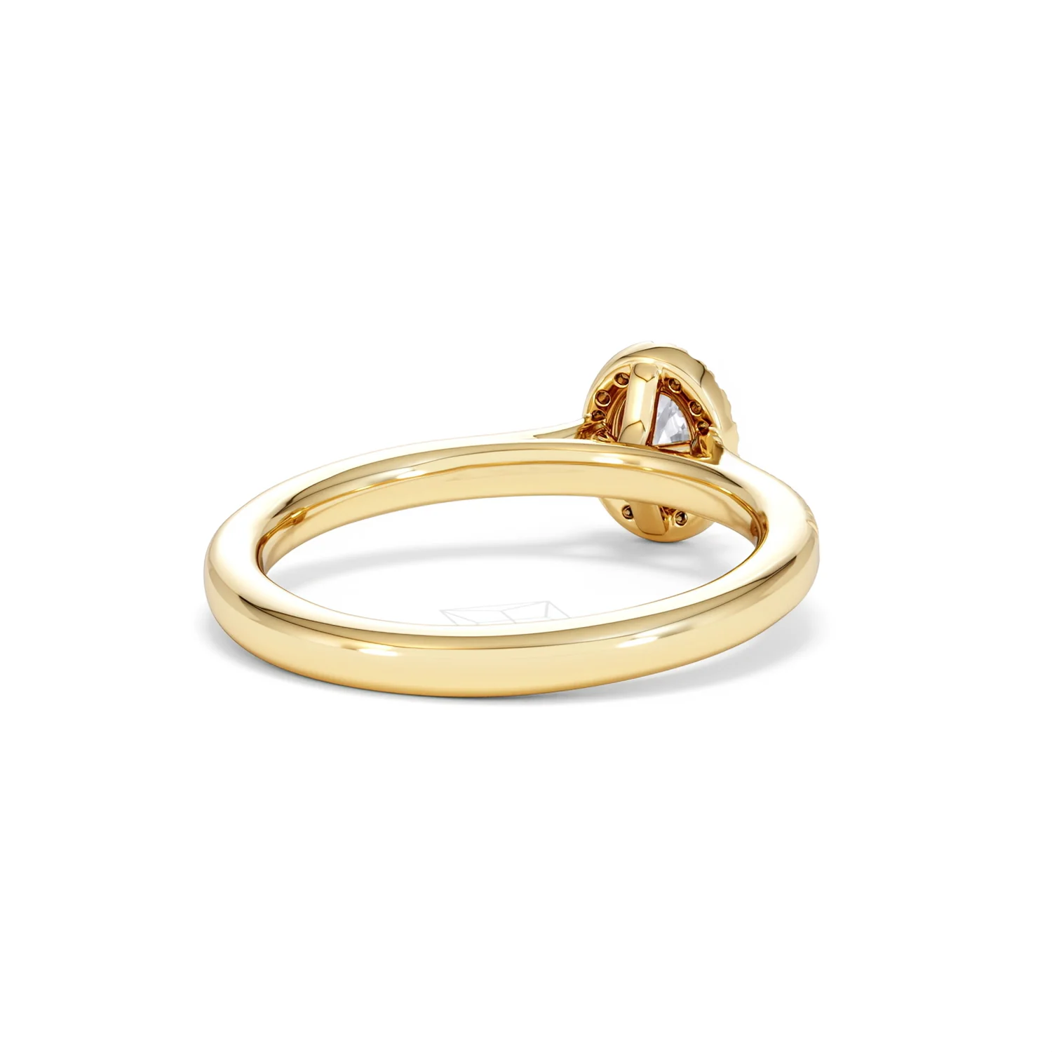 Lumia Oval Cut Lab Diamond Halo Ring 0.50ct F/VS in 18K Gold Vermeil - Image 44