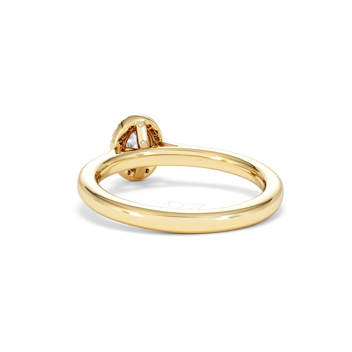 Lumia Oval Cut Lab Diamond Halo Ring 0.50ct F/VS in 18K Gold Vermeil - Image 55