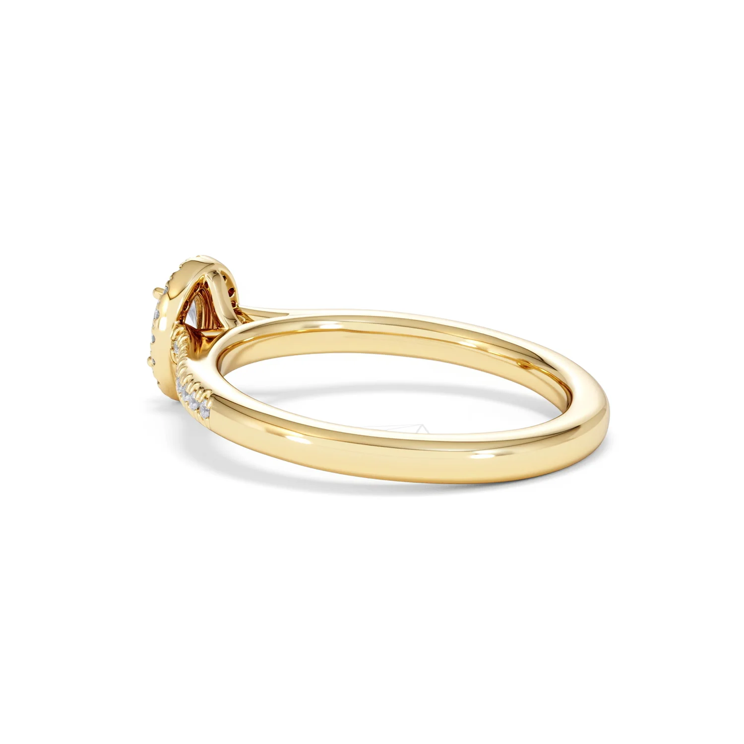 Lumia Oval Cut Lab Diamond Halo Ring 0.50ct F/VS in 18K Gold Vermeil - Image 62