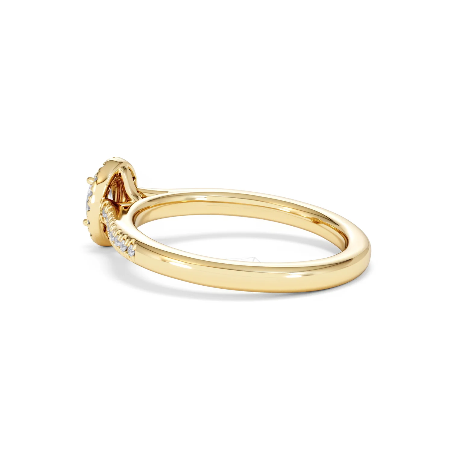 Lumia Oval Cut Lab Diamond Halo Ring 0.50ct F/VS in 18K Gold Vermeil - Image 63