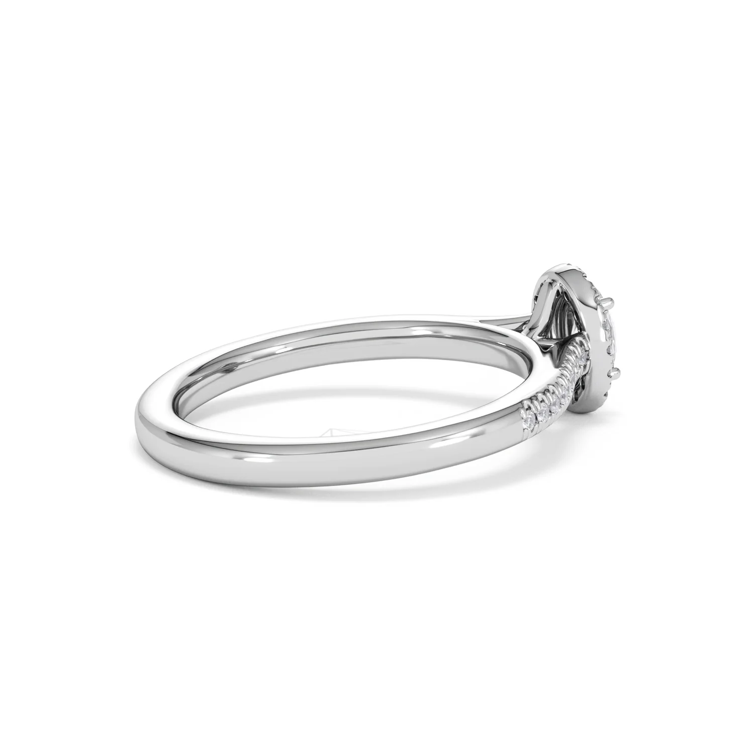 Lumia Oval Cut Lab Diamond Halo Ring 0.50ct F/VS in 925 Silver - Image 36