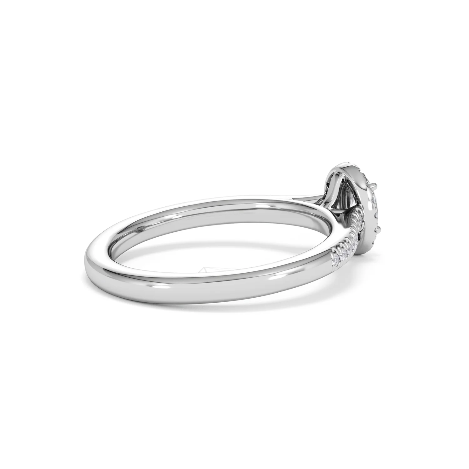 Lumia Oval Cut Lab Diamond Halo Ring 0.50ct F/VS in 925 Silver - Image 37