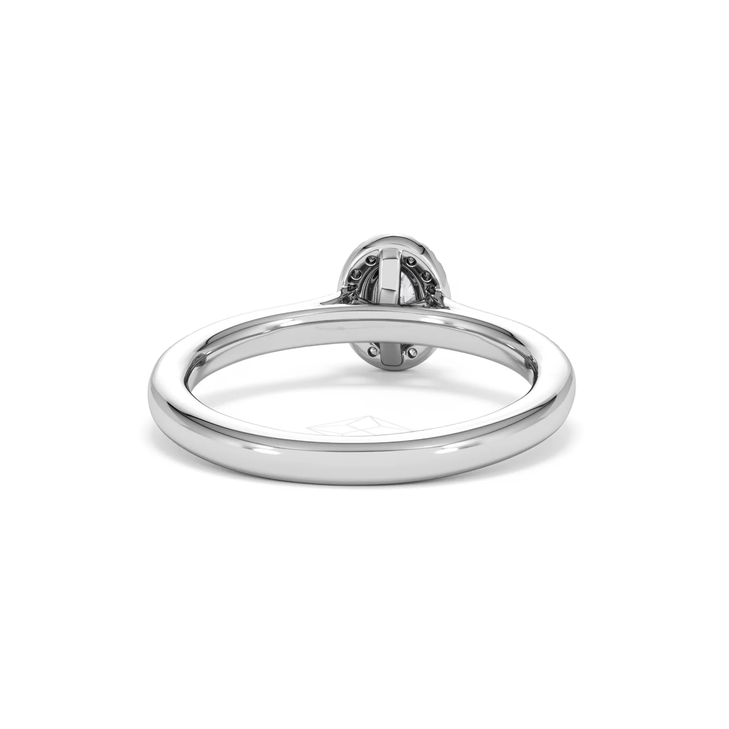 Lumia Oval Cut Lab Diamond Halo Ring 0.50ct F/VS in 925 Silver - Image 48