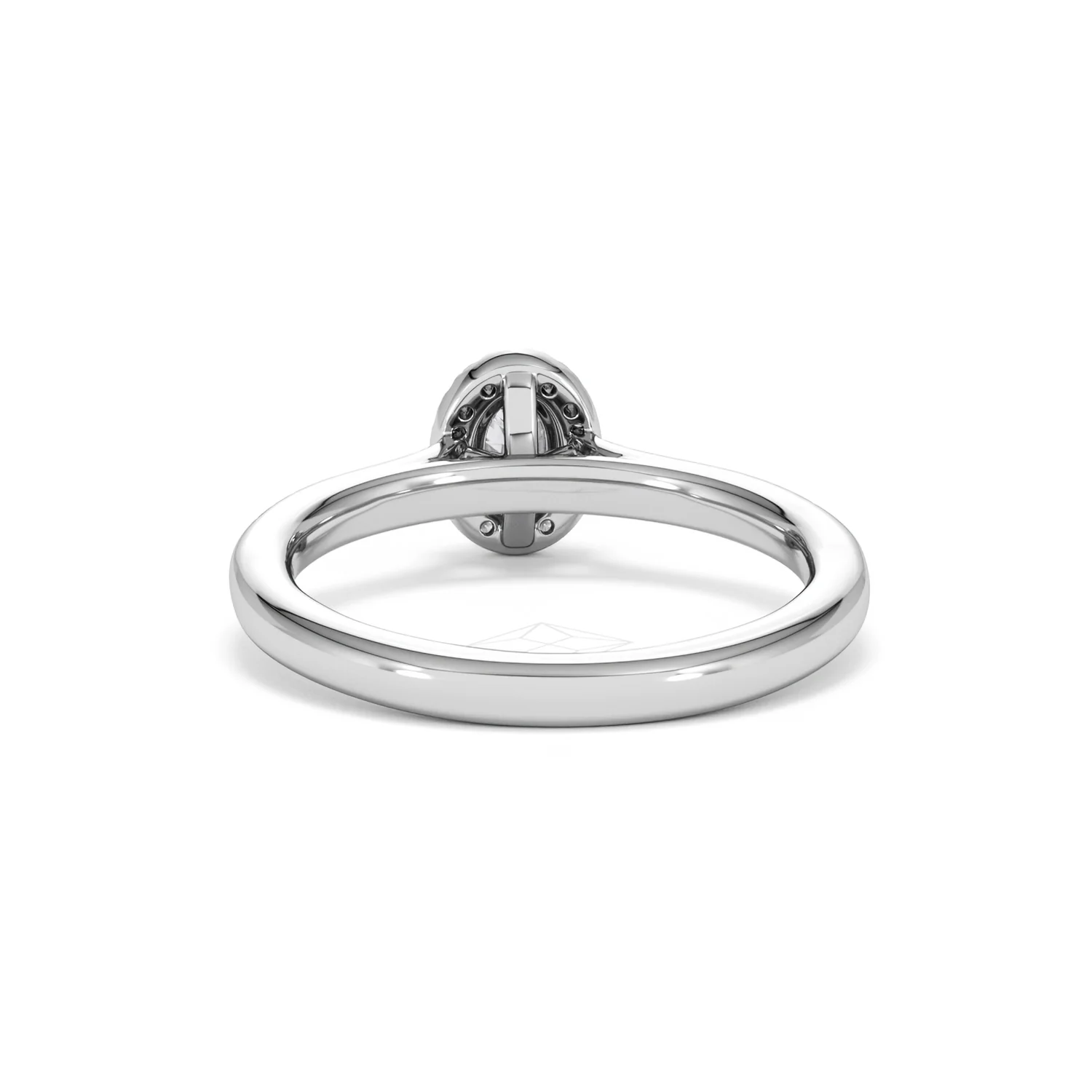 Lumia Oval Cut Lab Diamond Halo Ring 0.50ct F/VS in 925 Silver - Image 51