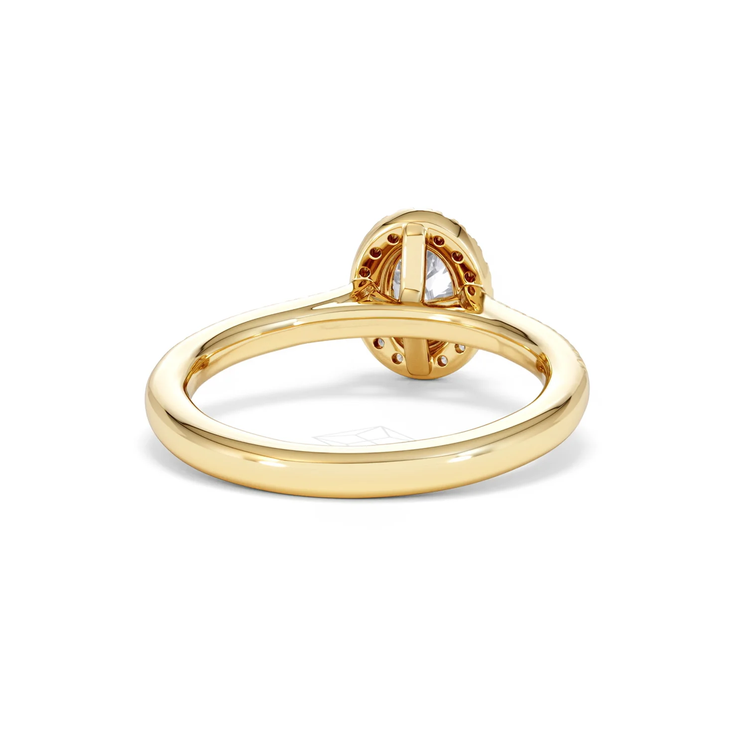 Lumia Oval Cut Lab Diamond Halo Ring 0.70ct F/VS in 9K Gold - Image 47