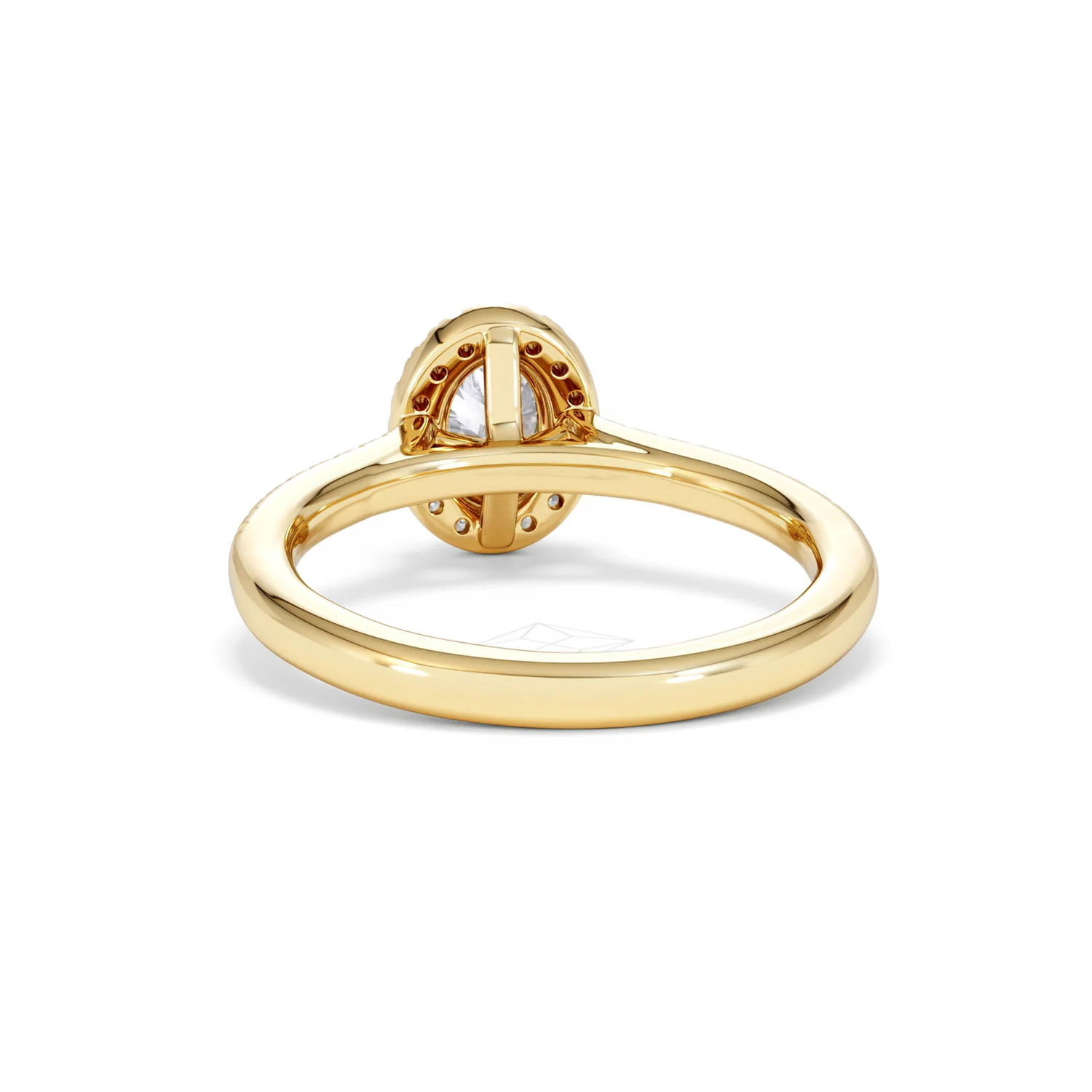 Lumia Oval Cut Lab Diamond Halo Ring 0.70ct F/VS in 9K Gold - Image 52