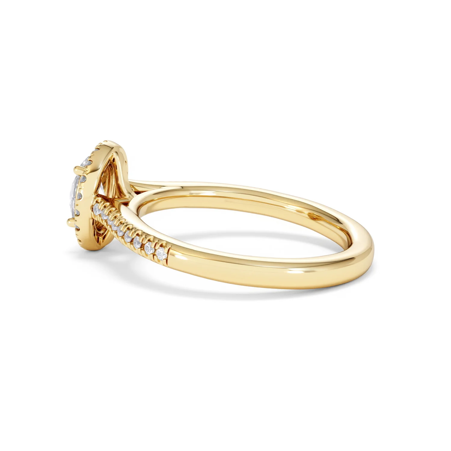Lumia Oval Cut Lab Diamond Halo Ring 0.70ct F/VS in 9K Gold - Image 65