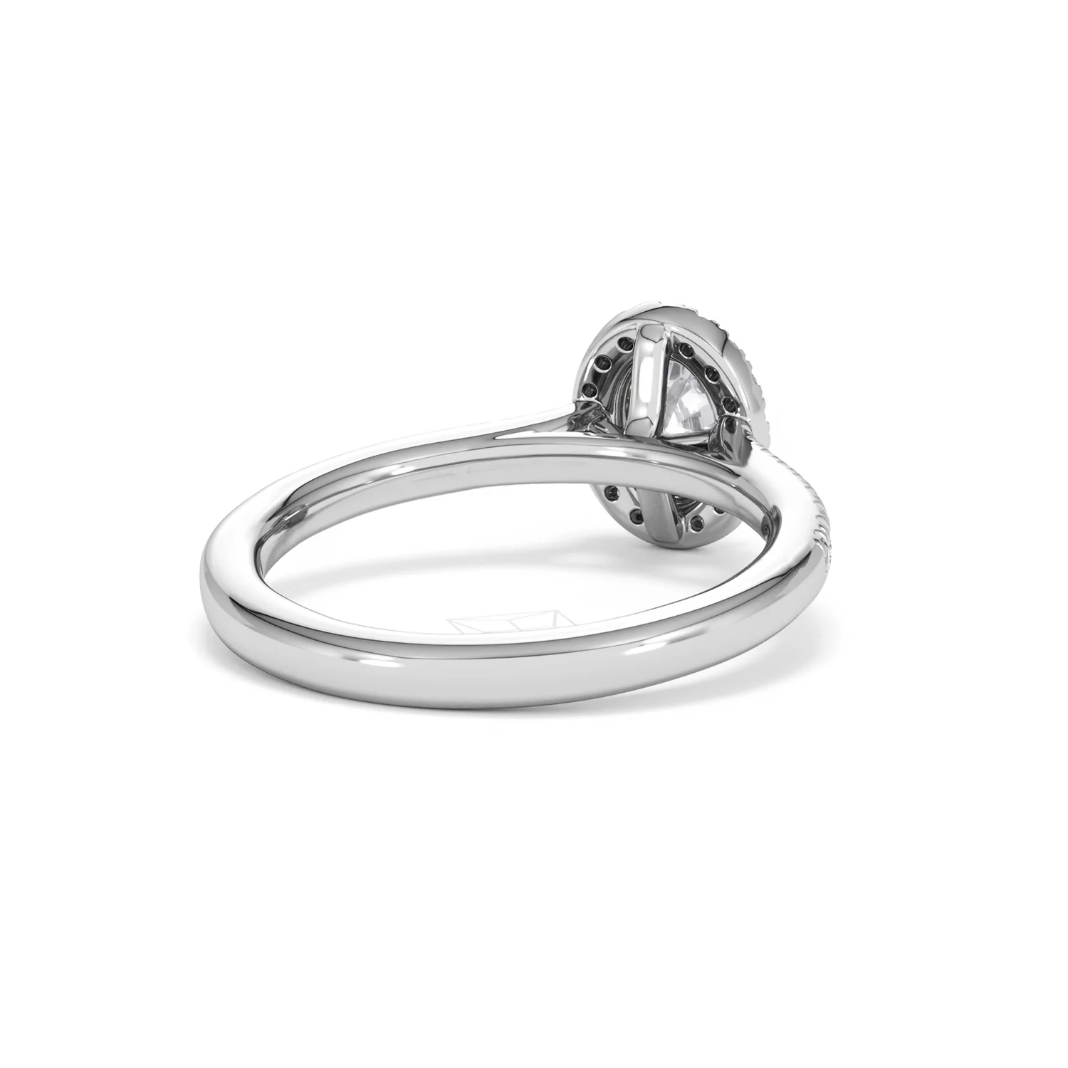 Lumia Oval Cut Lab Diamond Halo Ring 0.70ct F/VS in 9K White Gold - Image 44