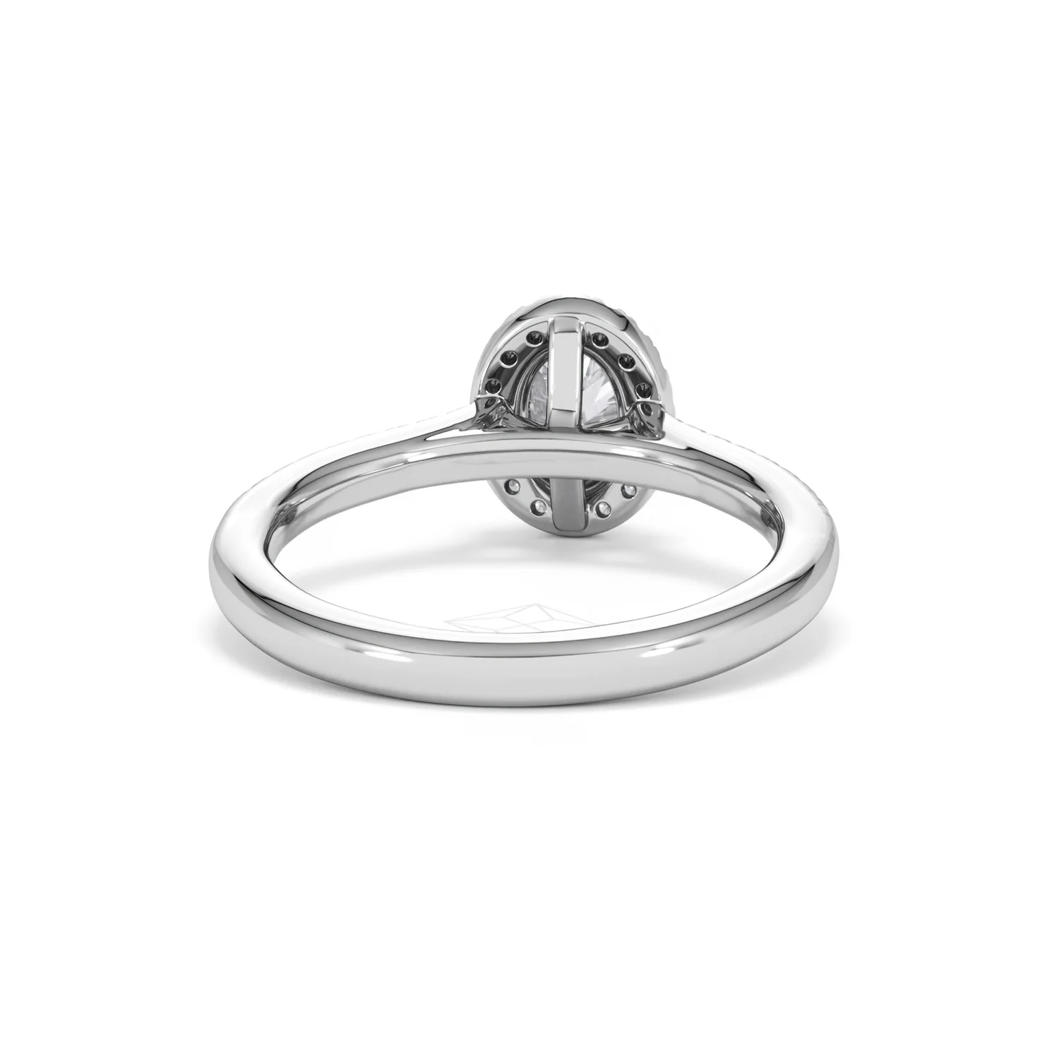 Lumia Oval Cut Lab Diamond Halo Ring 0.70ct F/VS in 9K White Gold - Image 48