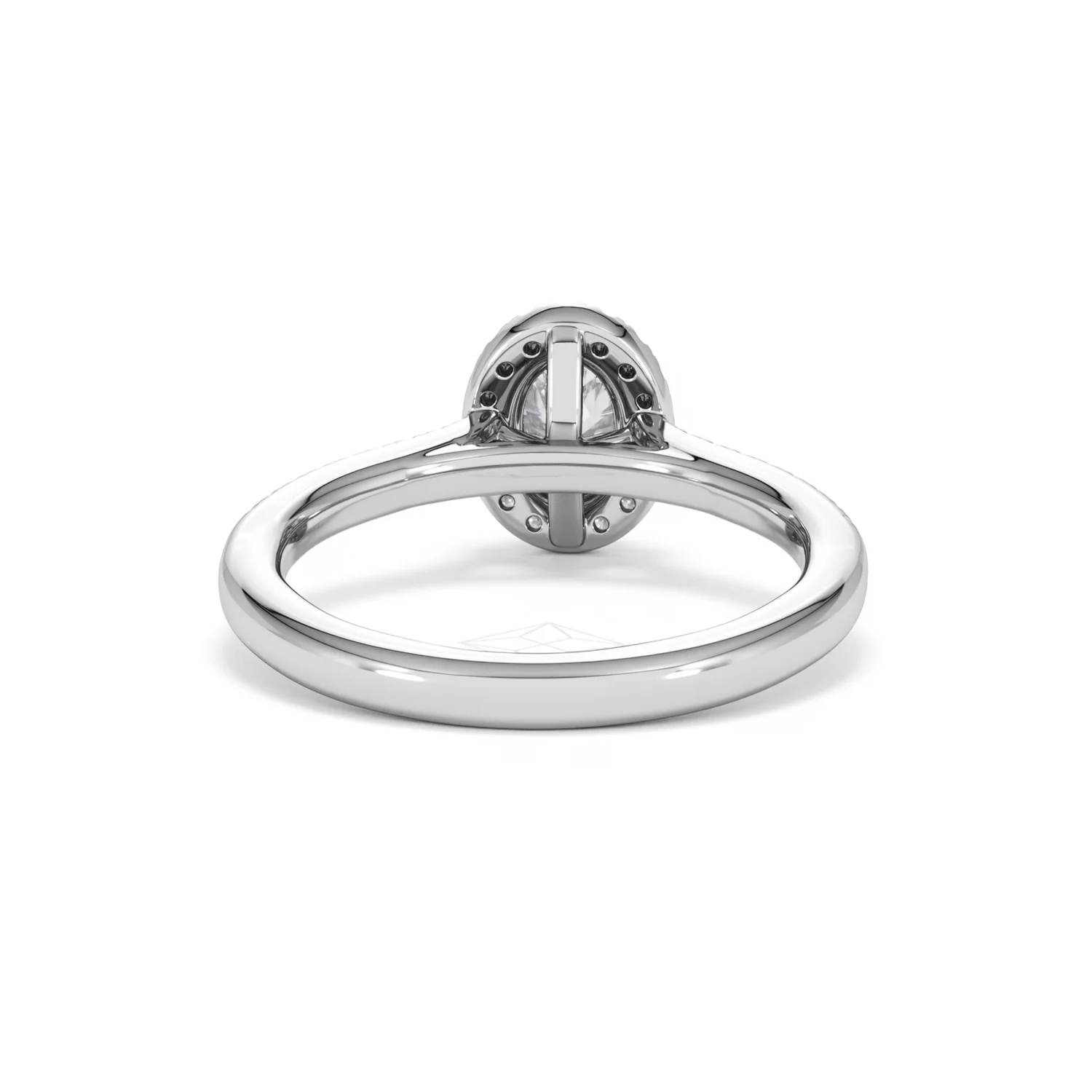 Lumia Oval Cut Lab Diamond Halo Ring 0.70ct F/VS in 9K White Gold - Image 49