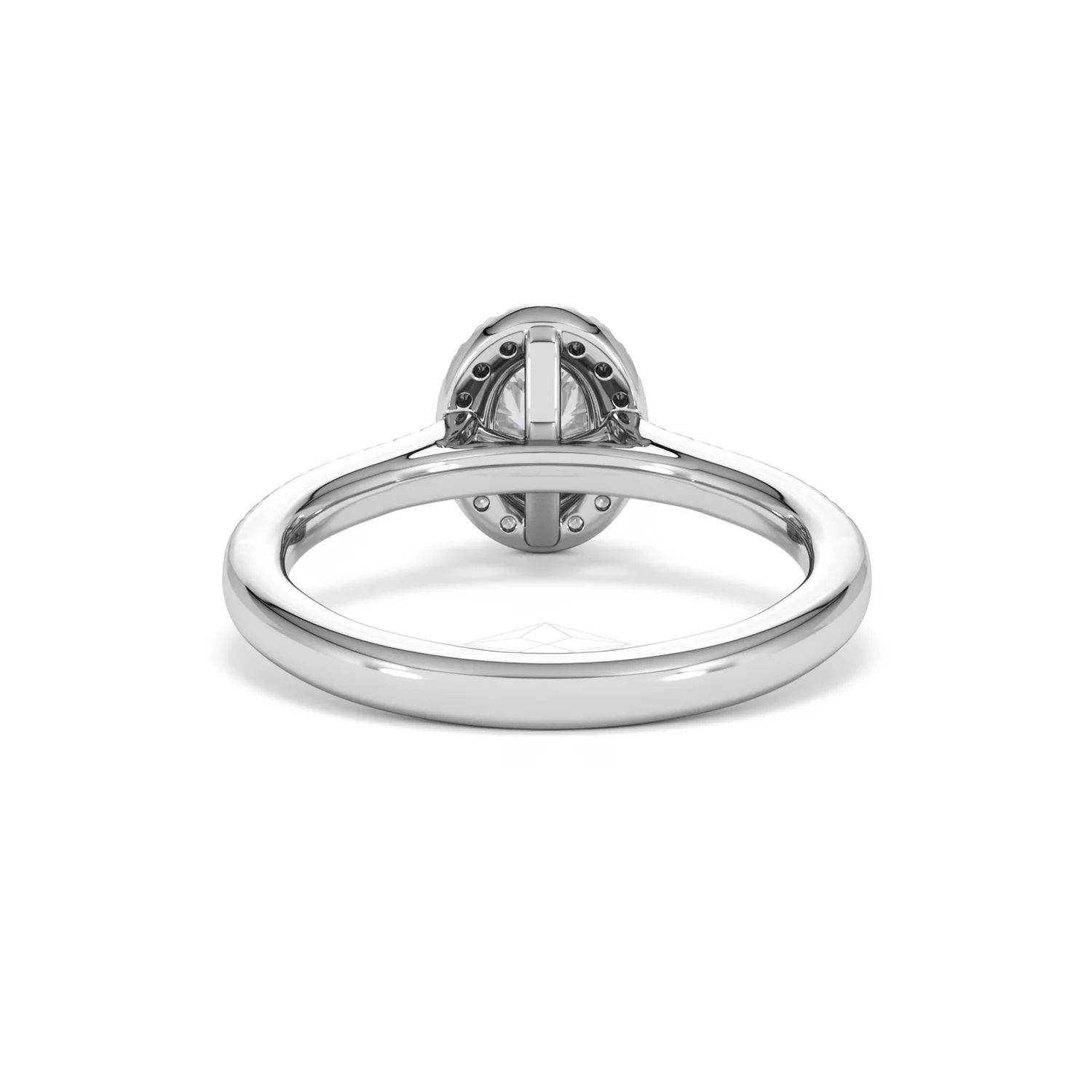 Lumia Oval Cut Lab Diamond Halo Ring 0.70ct F/VS in 9K White Gold - Image 50