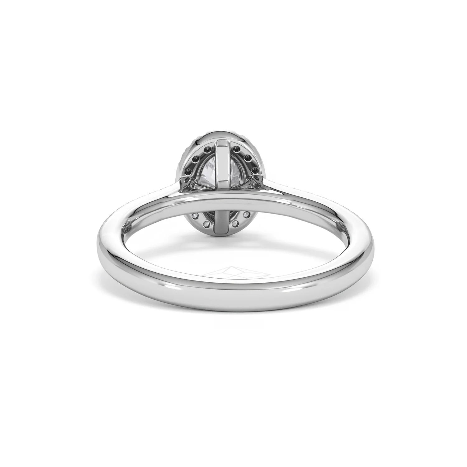 Lumia Oval Cut Lab Diamond Halo Ring 0.70ct F/VS in 9K White Gold - Image 51