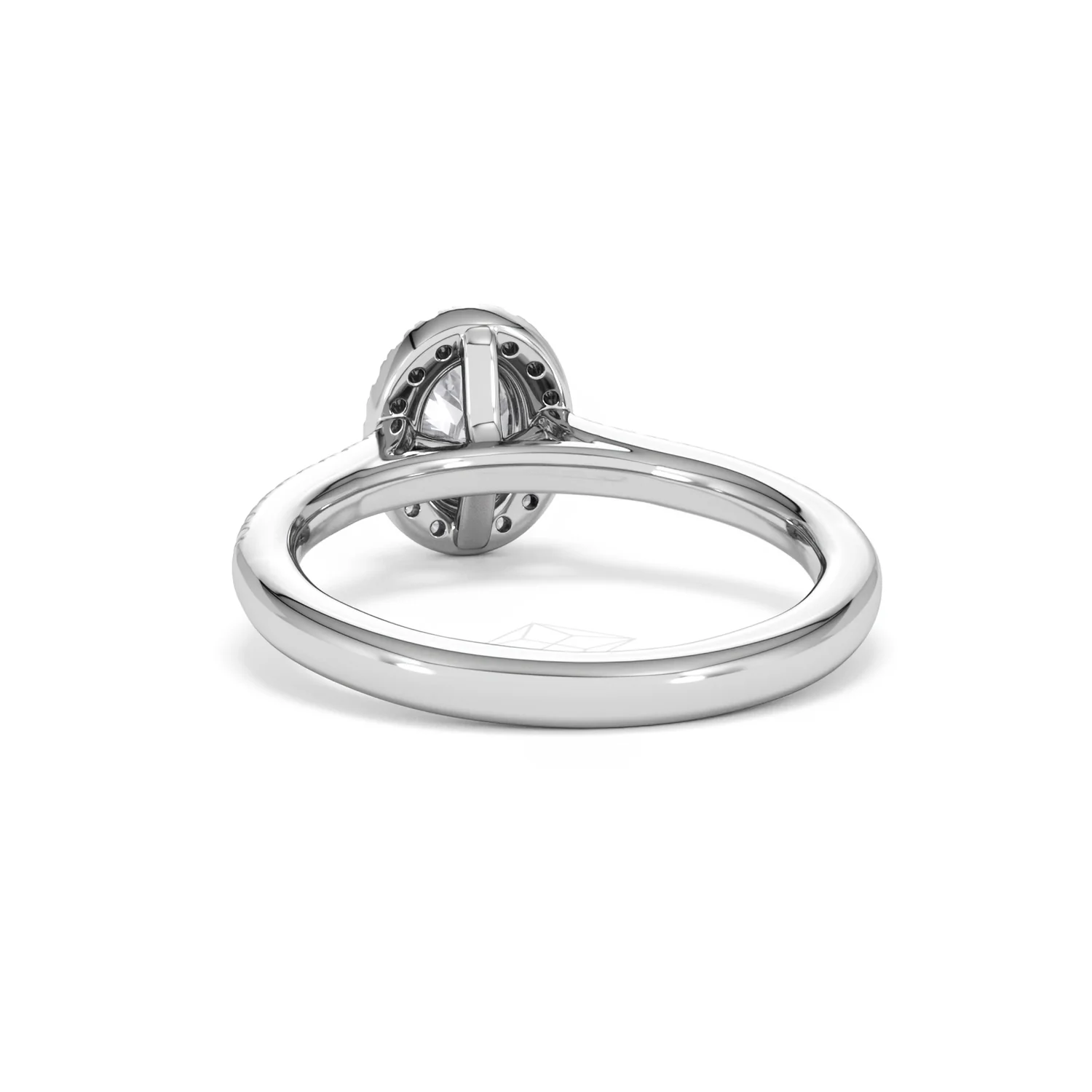 Lumia Oval Cut Lab Diamond Halo Ring 0.70ct F/VS in 9K White Gold - Image 53