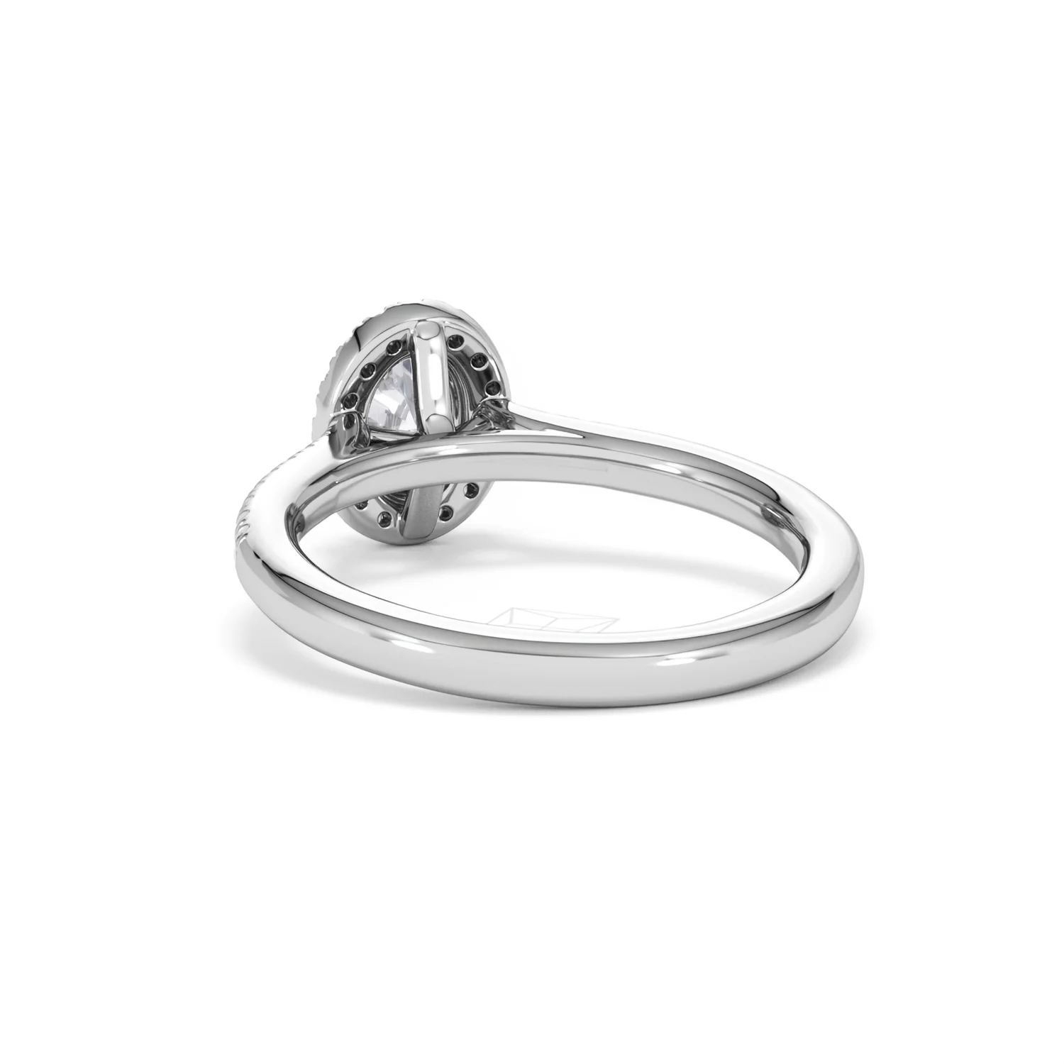 Lumia Oval Cut Lab Diamond Halo Ring 0.70ct F/VS in 9K White Gold - Image 55