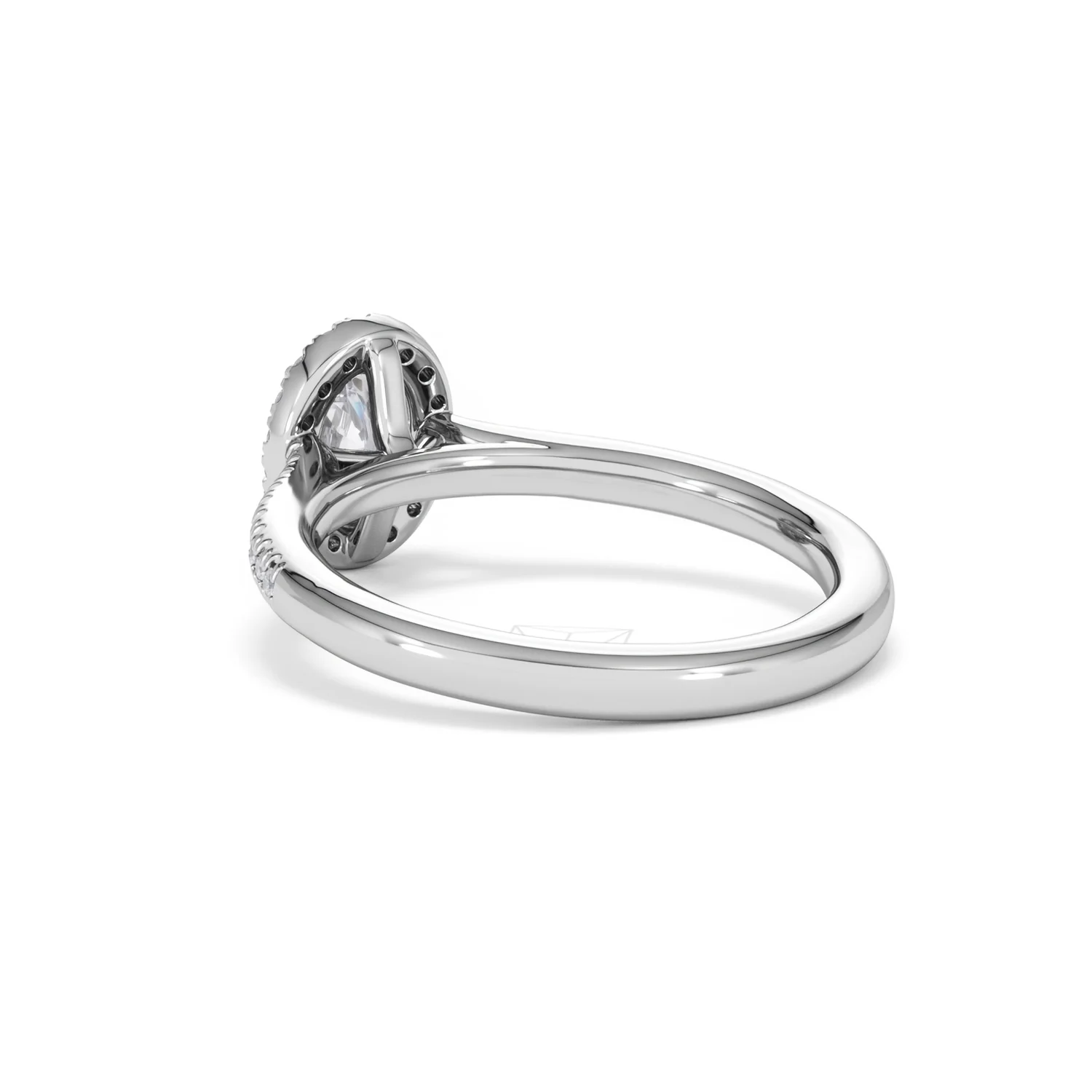 Lumia Oval Cut Lab Diamond Halo Ring 0.70ct F/VS in 9K White Gold - Image 58